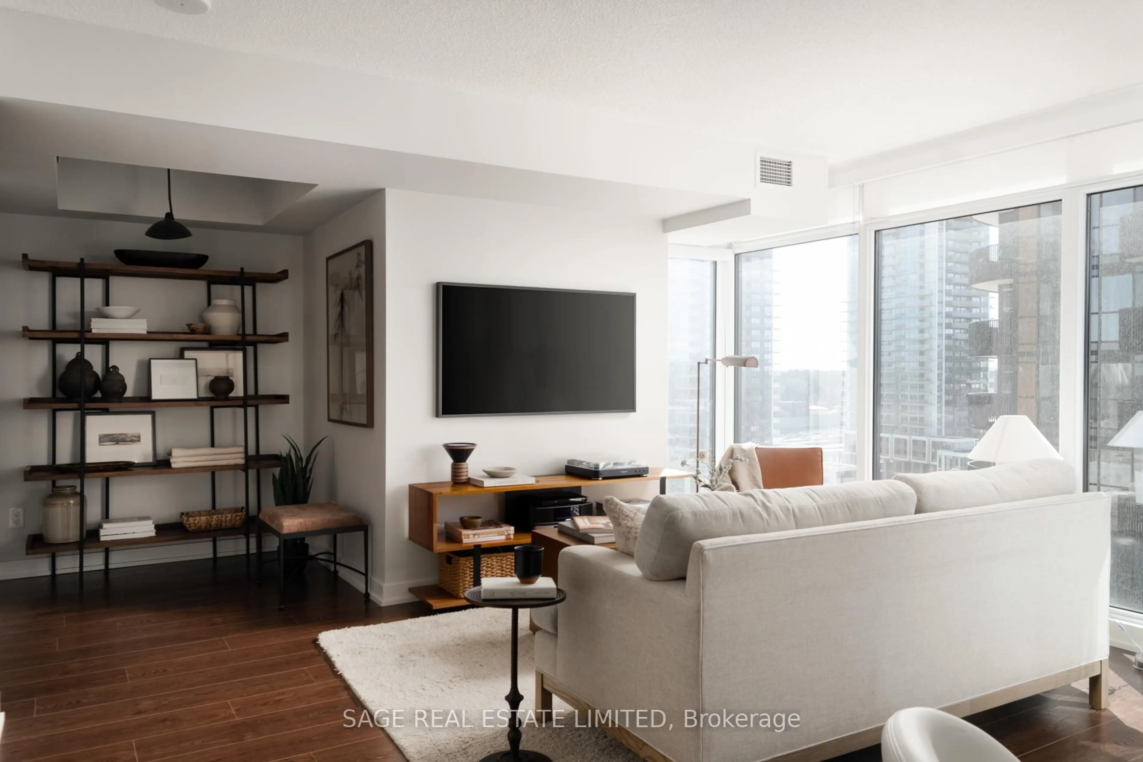 Living room with furniture, unknown for 72 Esther Shiner Blvd #1607, Toronto Ontario M2K 0C4