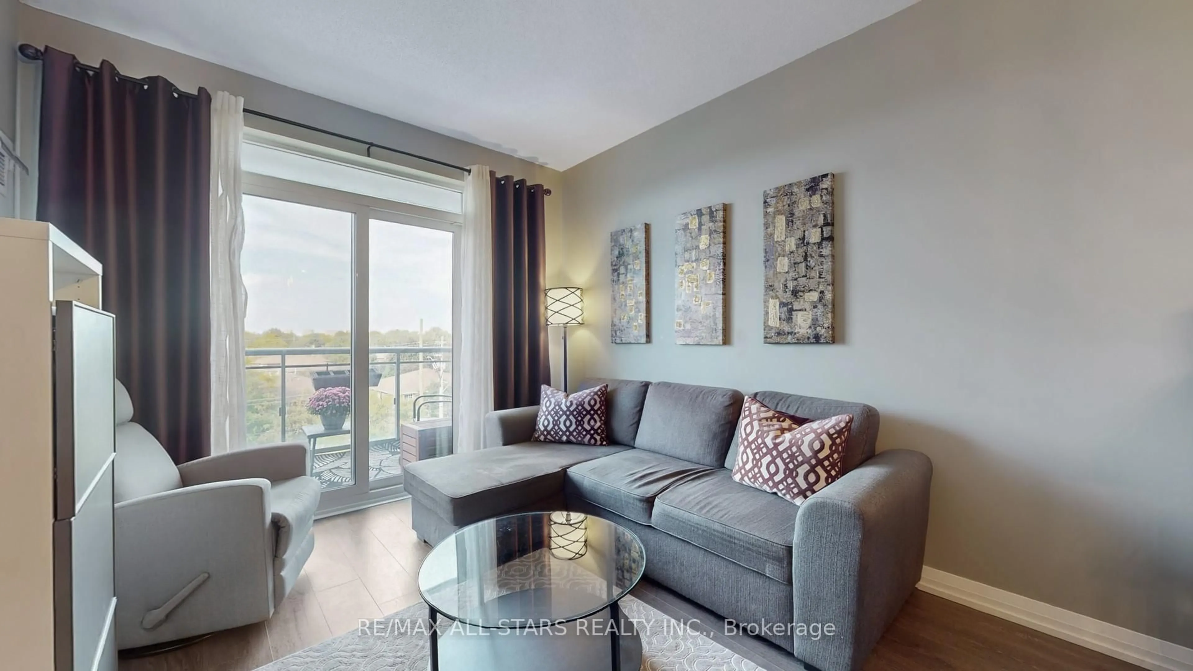 Living room with furniture, unknown for 50 Ann O'Reilly Rd #427, Toronto Ontario M2J 0C9