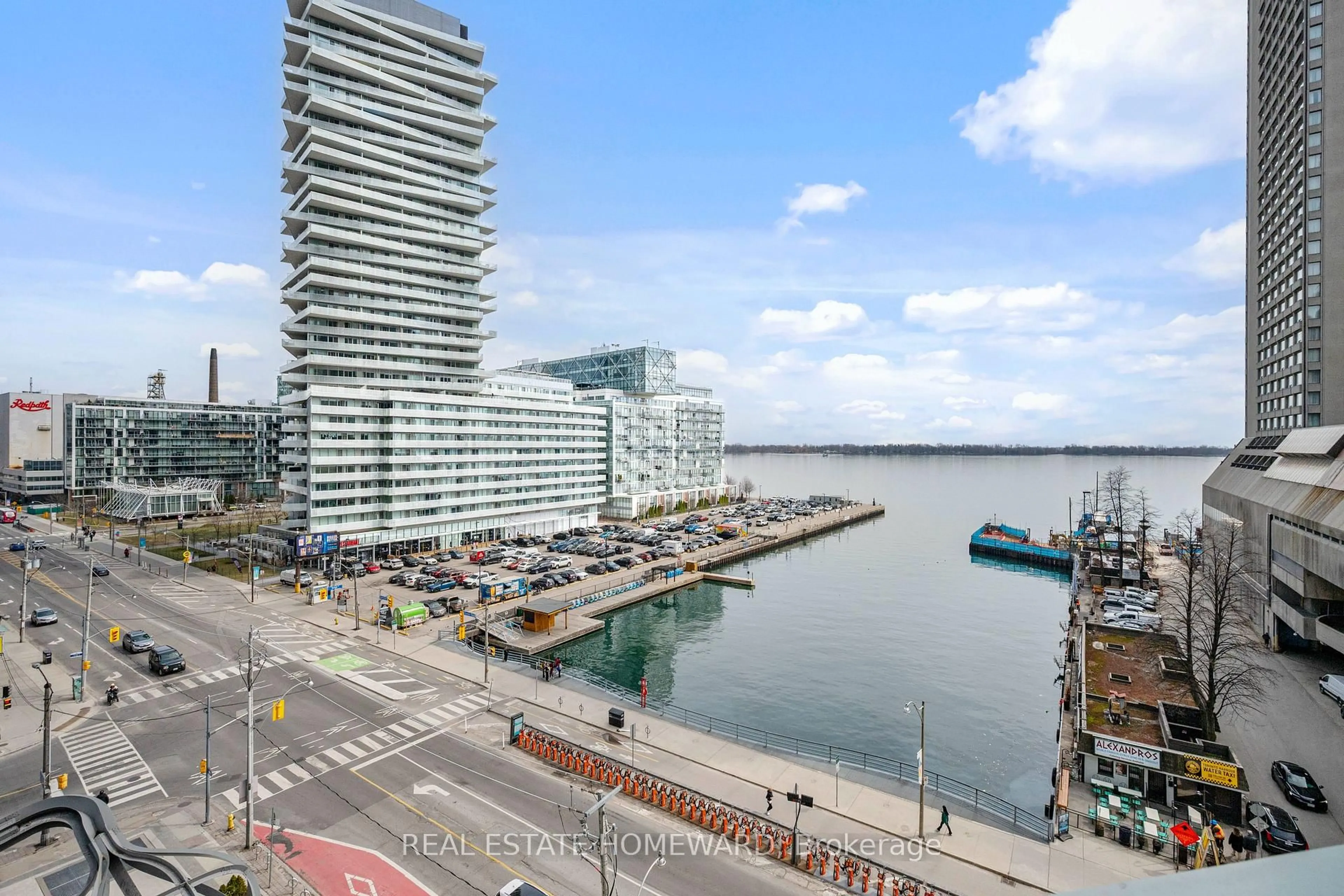 Balcony in the apartment, water/lake/river/ocean view for 10 Queens Quay #704, Toronto Ontario M5J 2R9