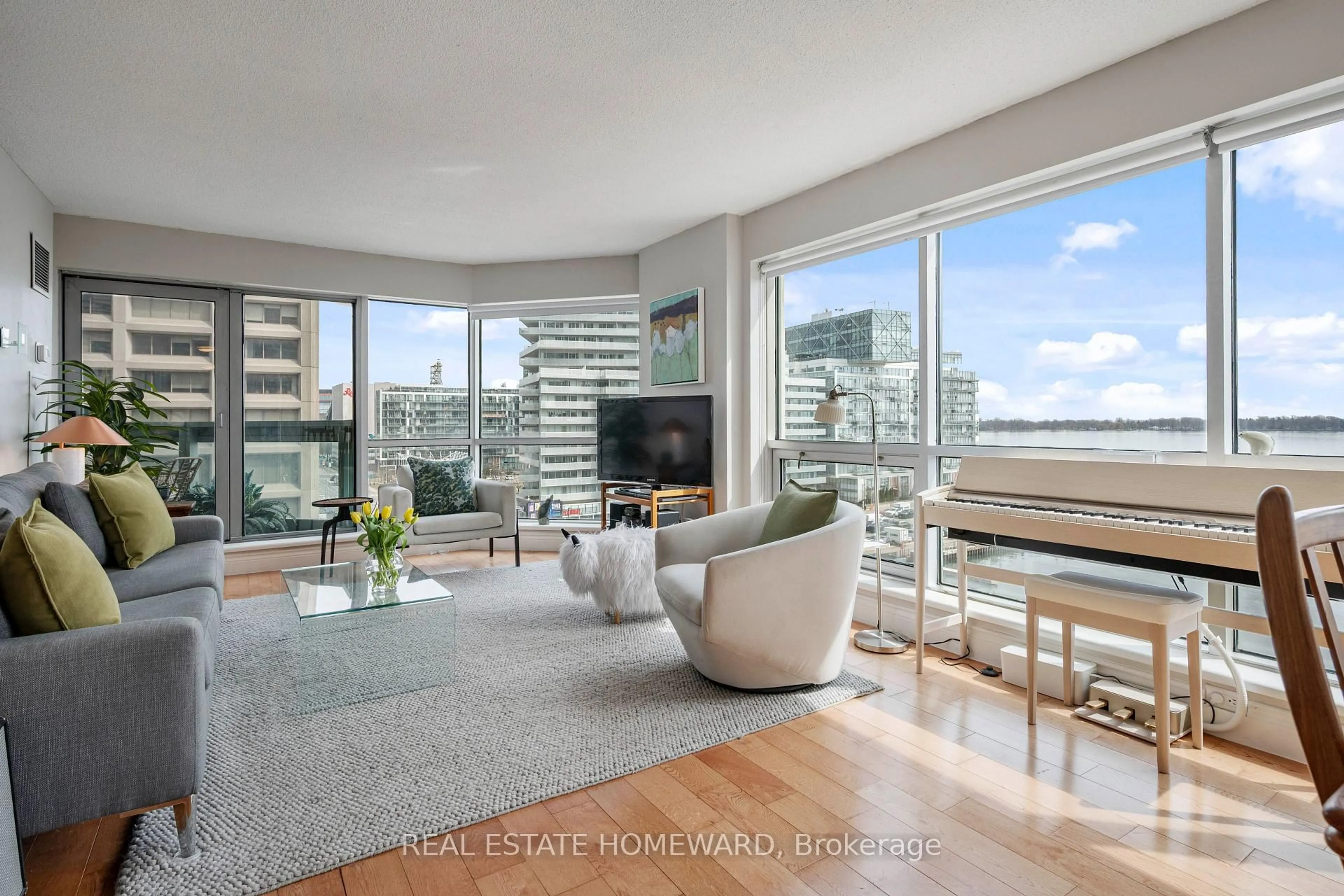 Living room with furniture, unknown for 10 Queens Quay #704, Toronto Ontario M5J 2R9