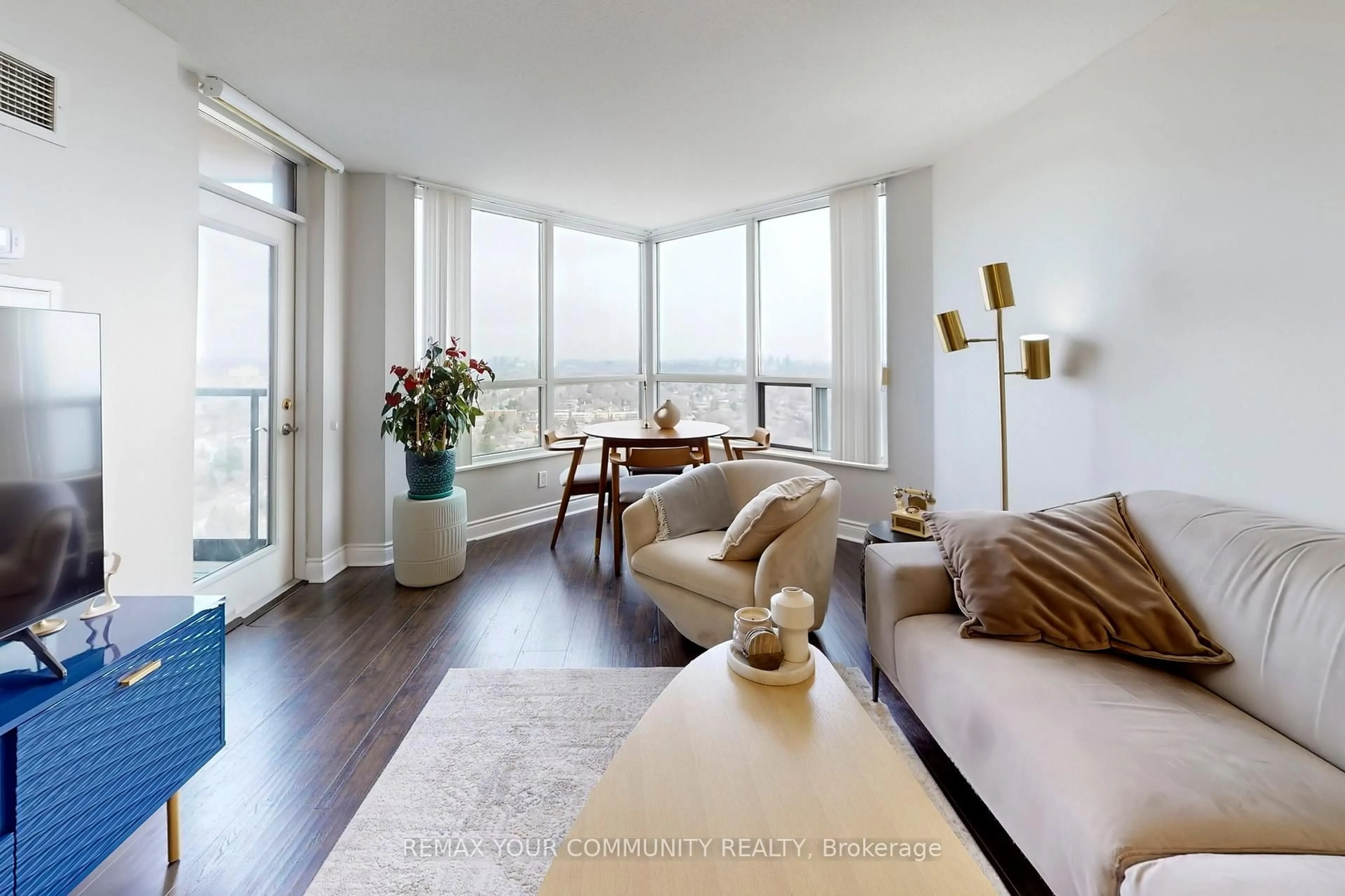 Living room with furniture, unknown for 10 Northtown Way #2603, Toronto Ontario M2N 7L4