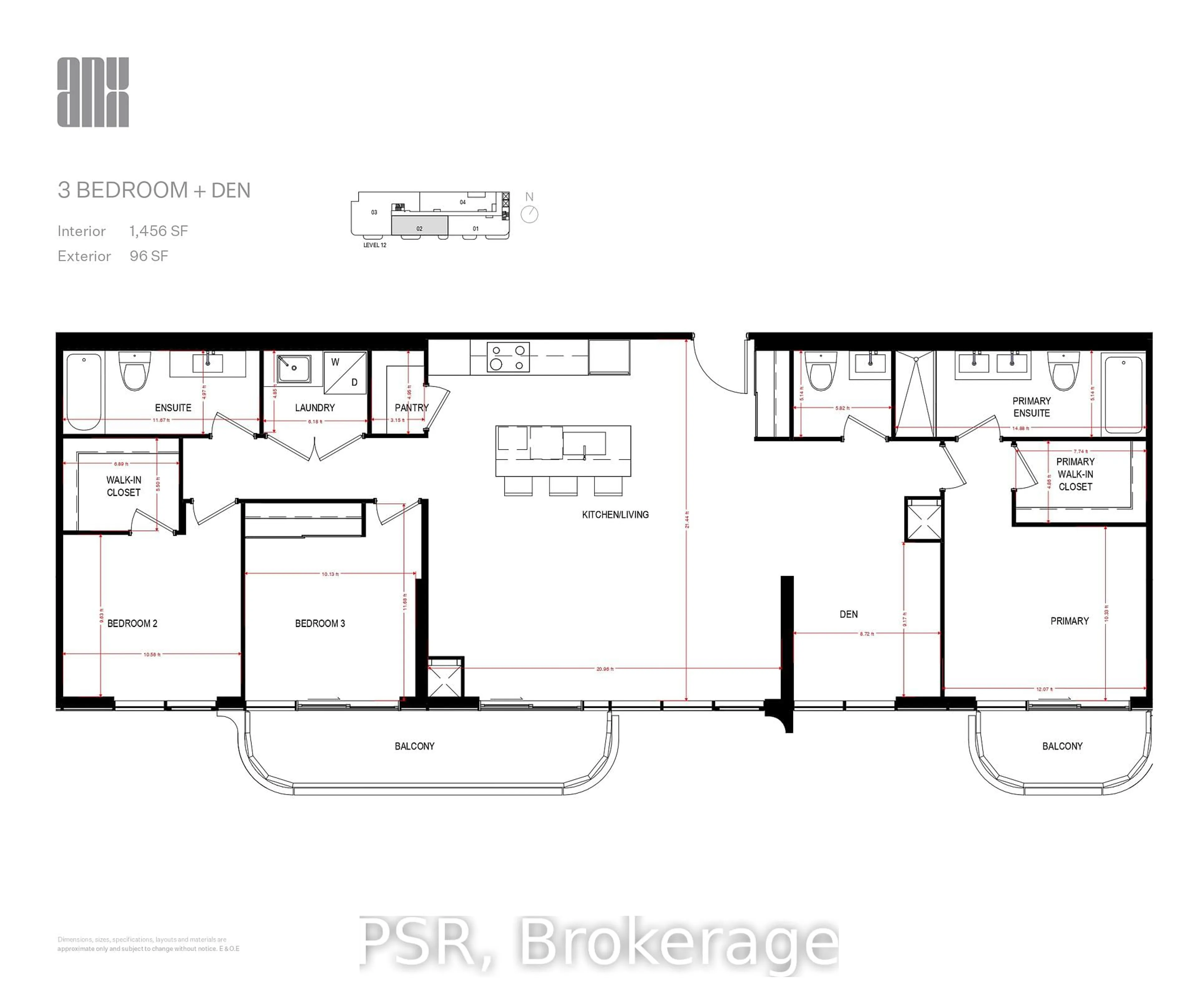 Floor plan for 328 Dupont St #1202, Toronto Ontario M5R 1V9