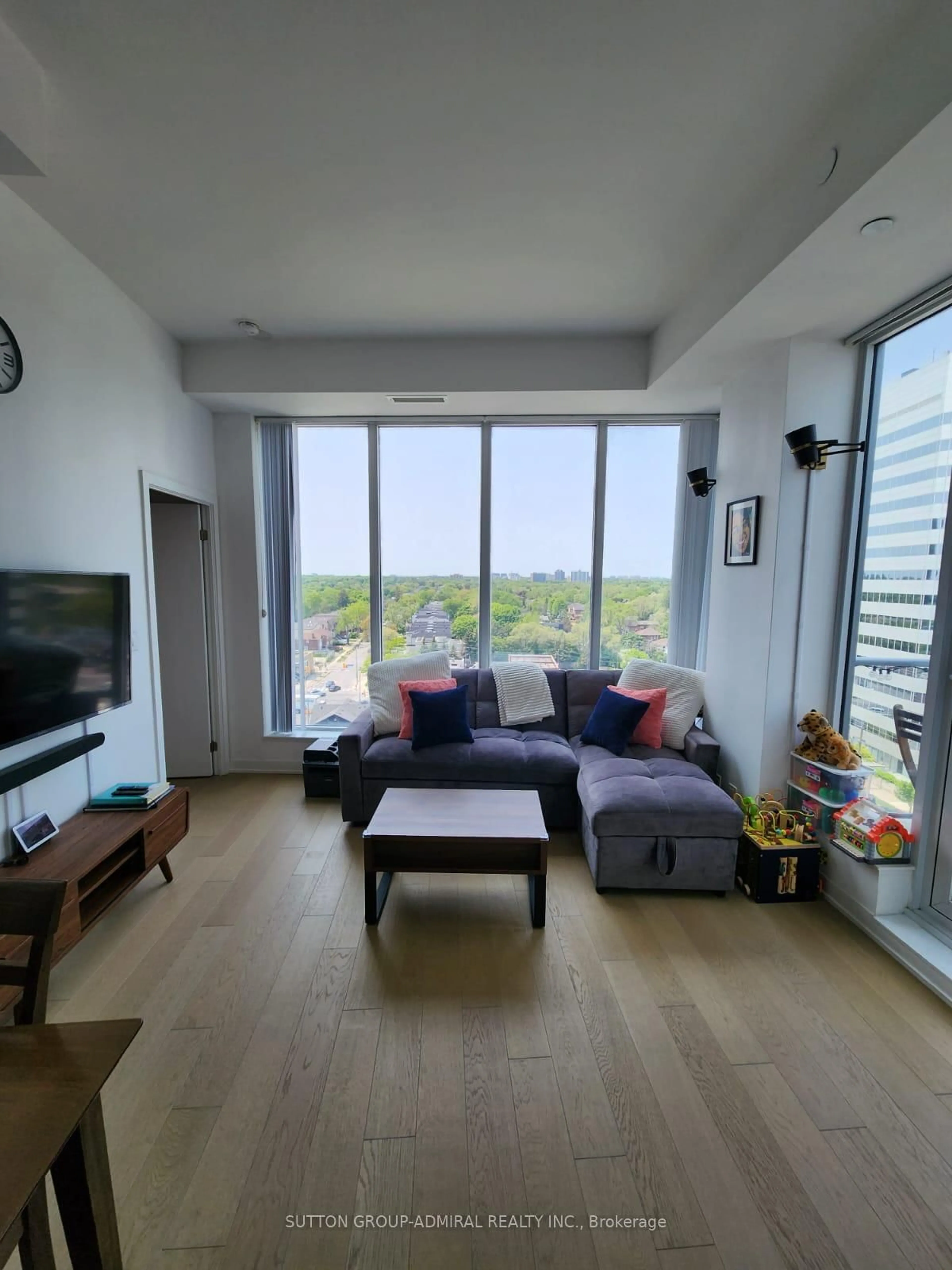 Living room with furniture, floor is not visible for 28 Avondale Ave #1209, Toronto Ontario M2N 0K2