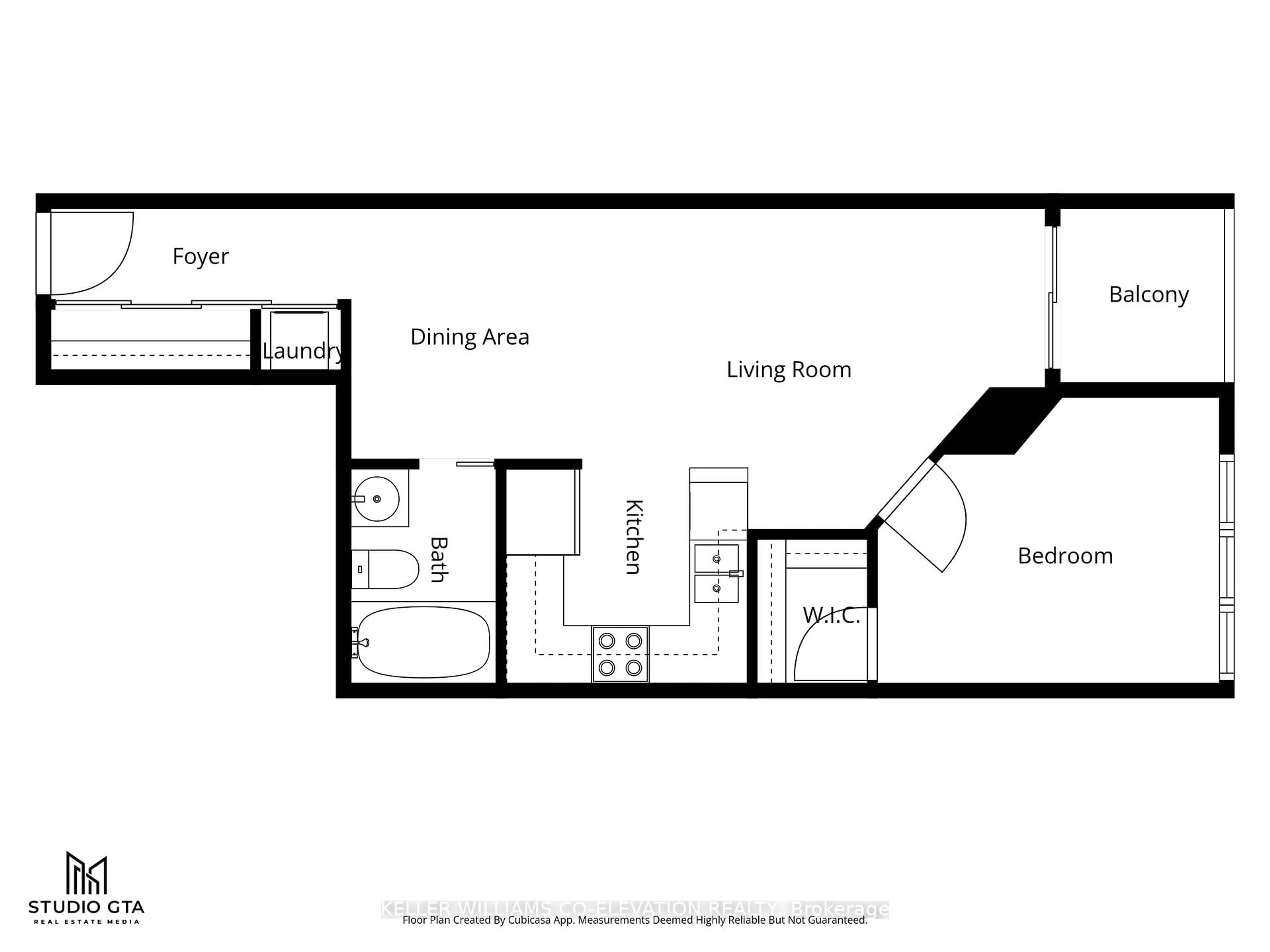 Floor plan for 8 Rean Dr #714, Toronto Ontario M2K 3B9