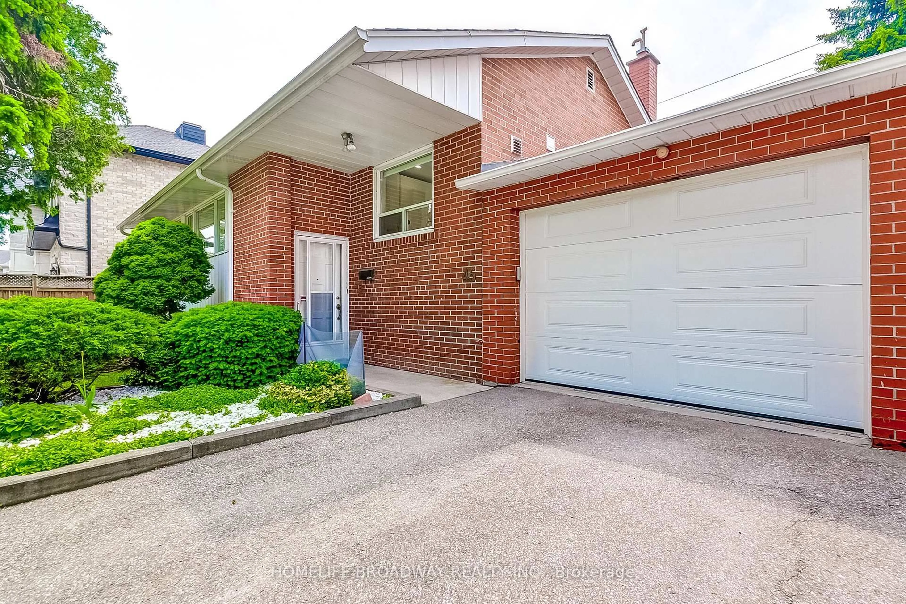 Home with brick exterior material, street for 45 Hurlingham Cres, Toronto Ontario M3B 2P9