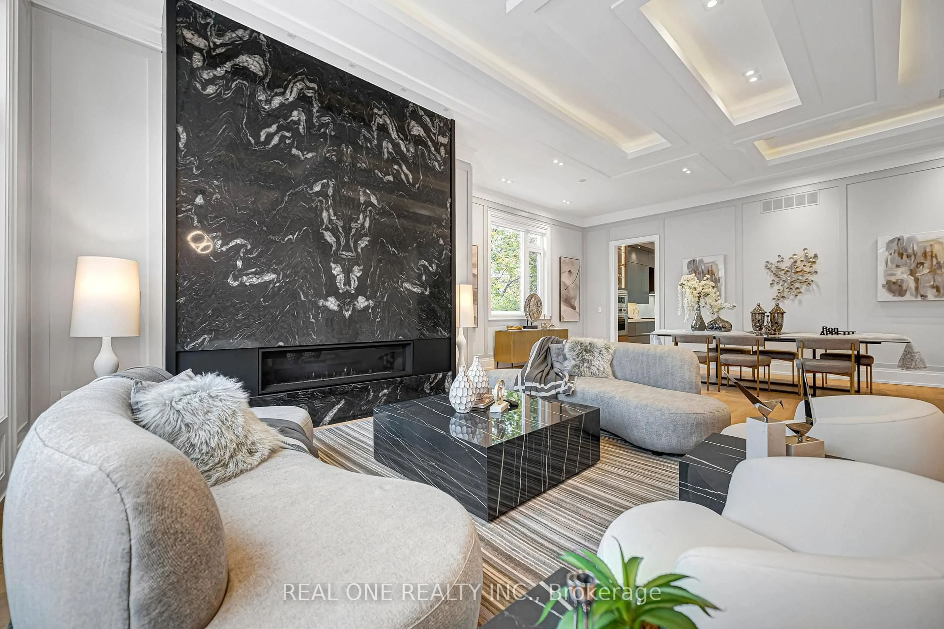 Living room with furniture, unknown for 18 Aneta Circ, Toronto Ontario M2M 3J2