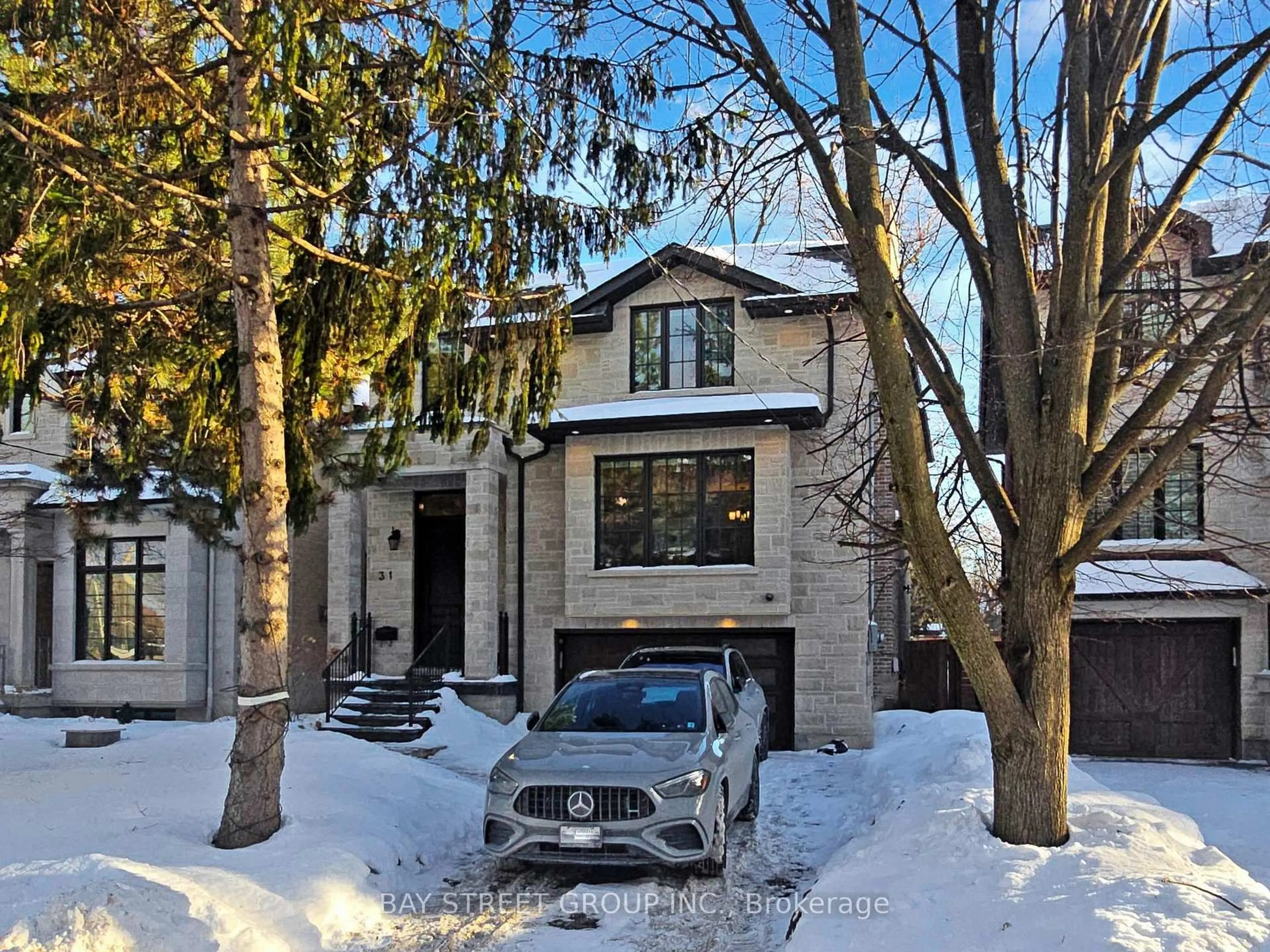 Home with brick exterior material, street for 31 Evergreen Gdns, Toronto Ontario M4G 2Z5