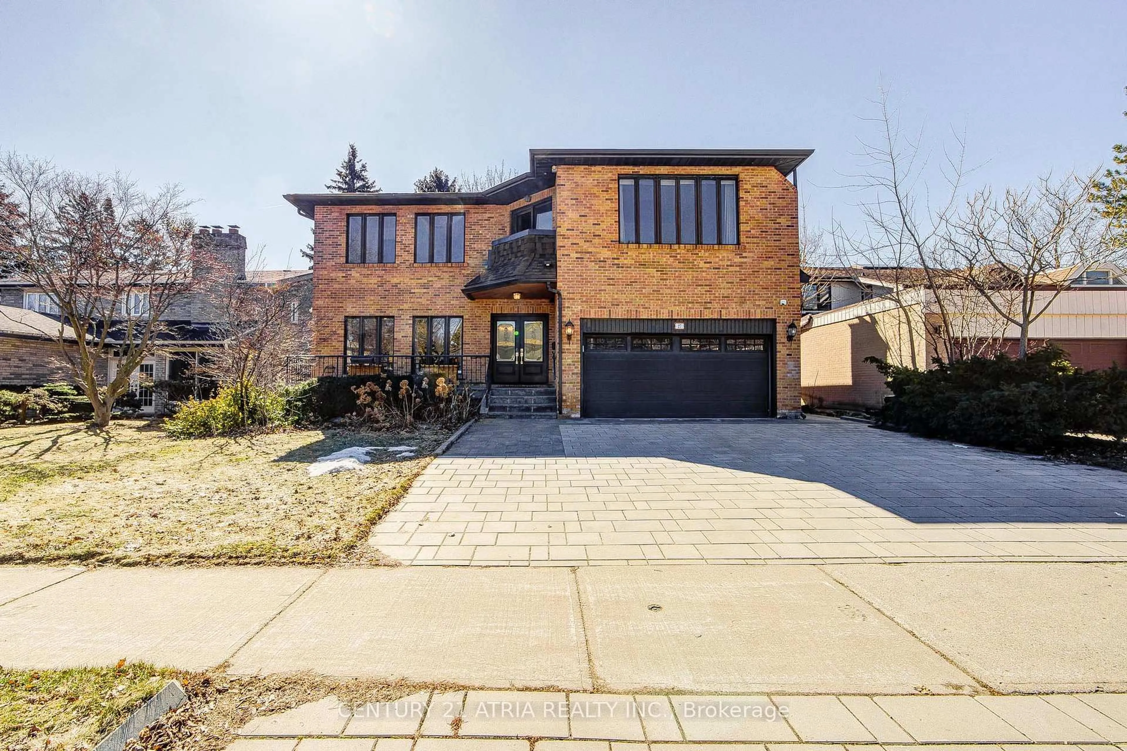 Home with brick exterior material, street for 27 Denlow Blvd, Toronto Ontario M3B 1P5