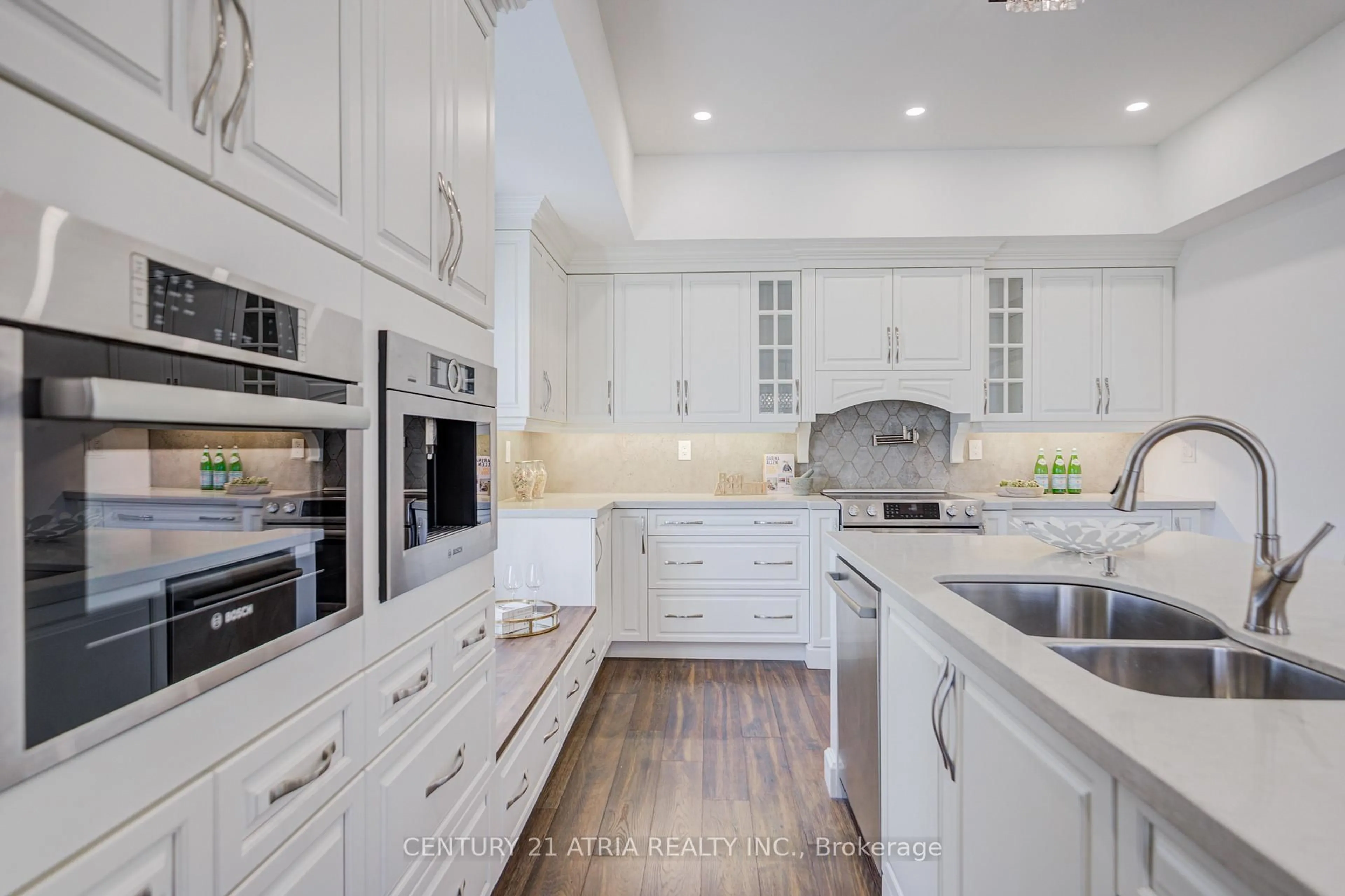 Contemporary kitchen, ceramic/tile floor for 27 Denlow Blvd, Toronto Ontario M3B 1P5