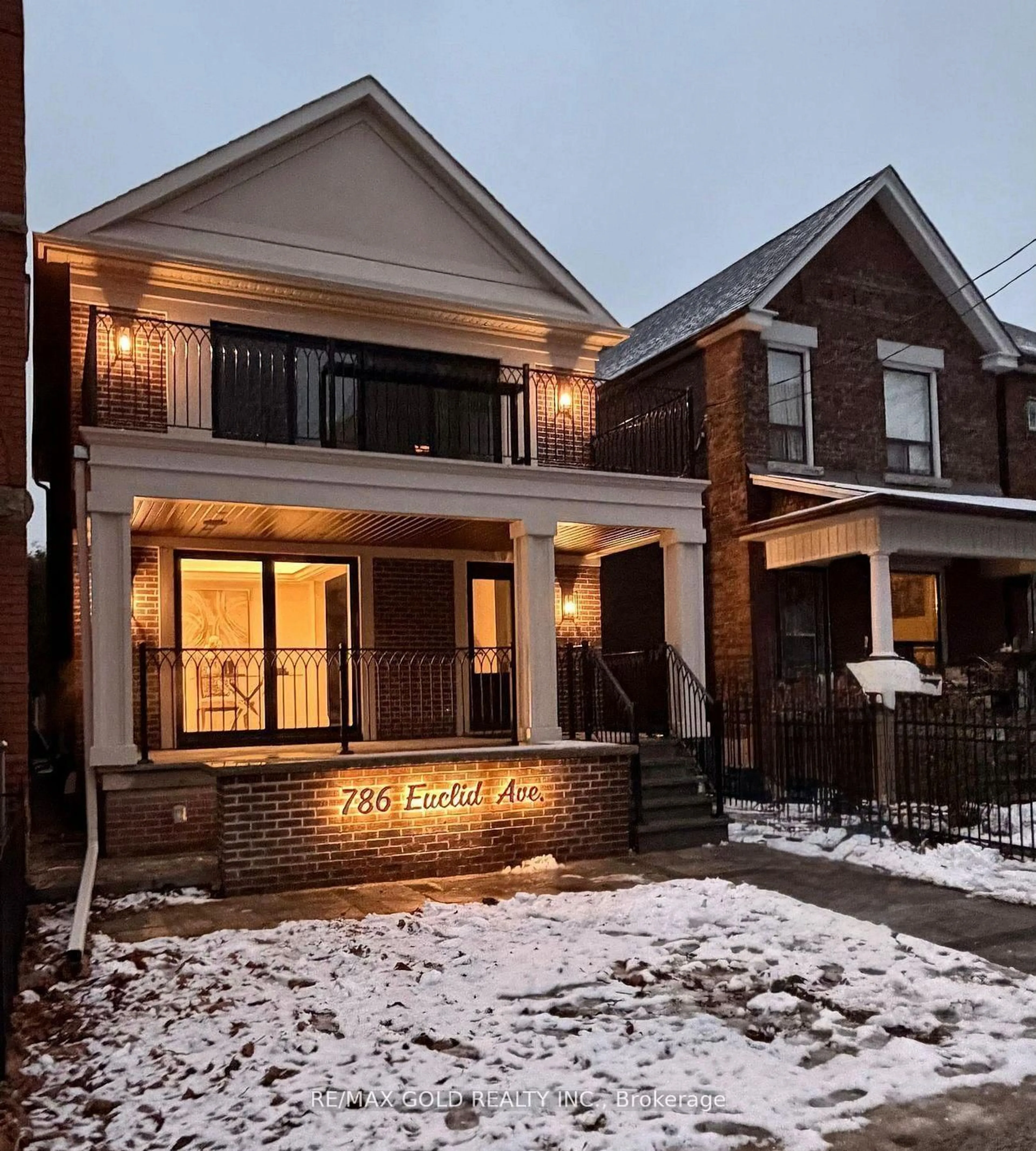 Home with brick exterior material, street for 786 Euclid Ave, Toronto Ontario M6G 2V4