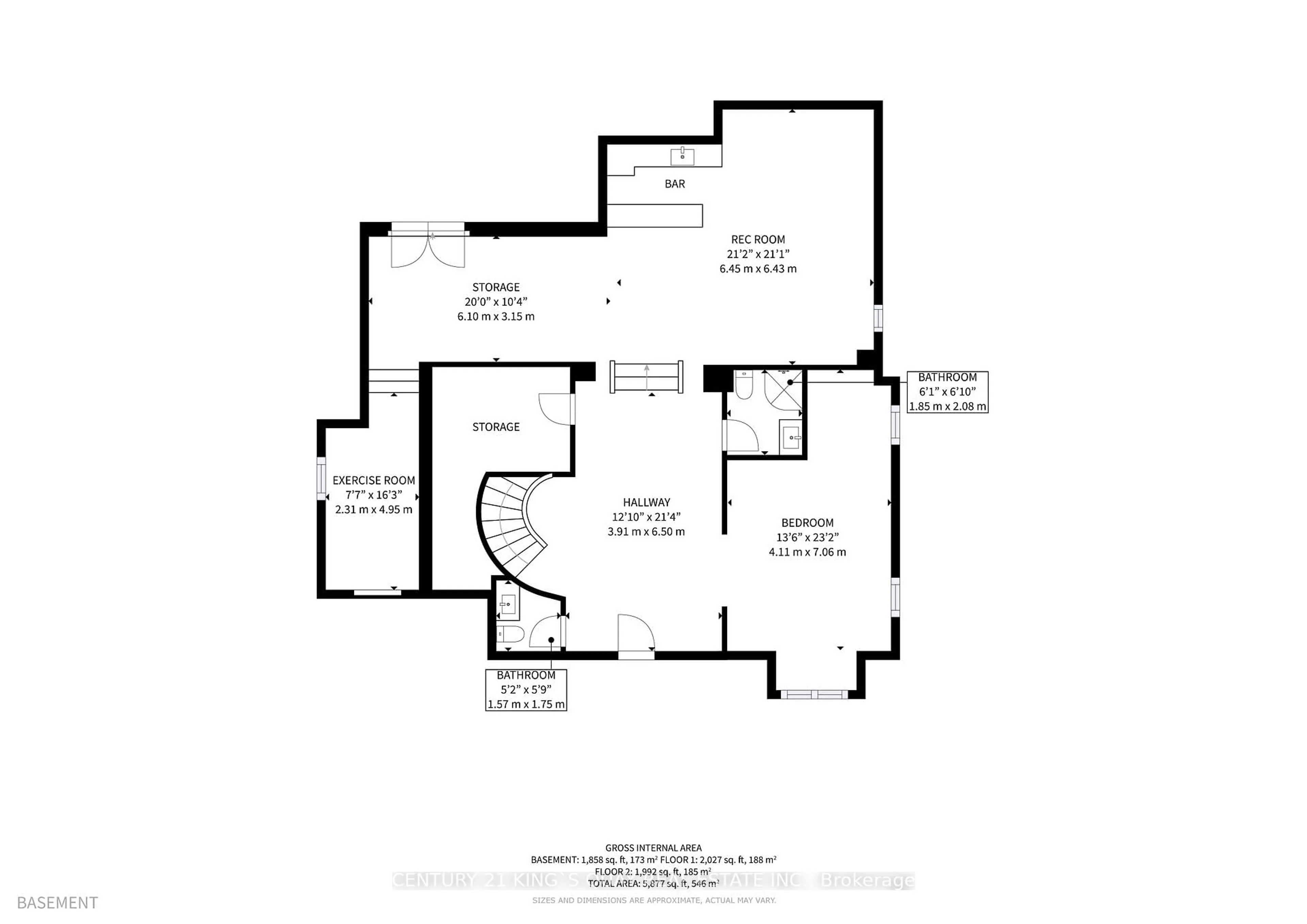 Floor plan for 177 Newton Dr, Toronto Ontario M2M 2N6