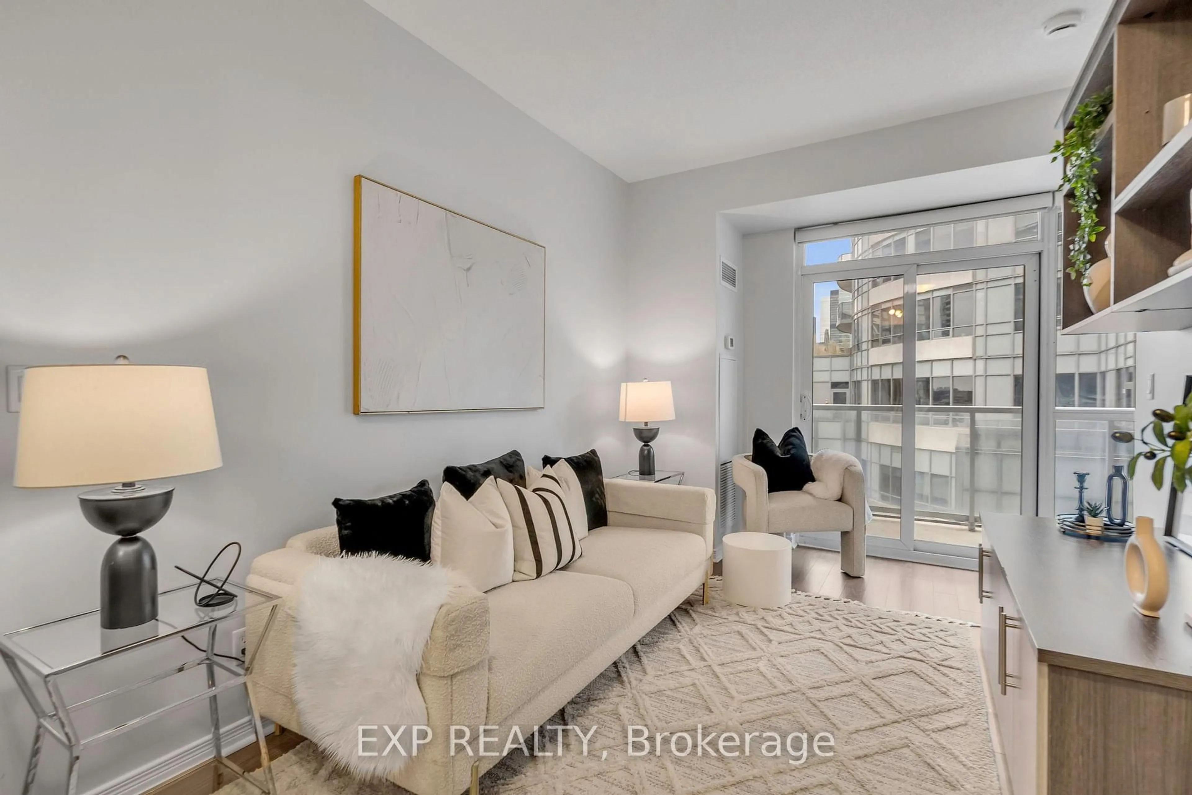 Living room with furniture, unknown for 352 Front St #2021, Toronto Ontario M5V 0K3