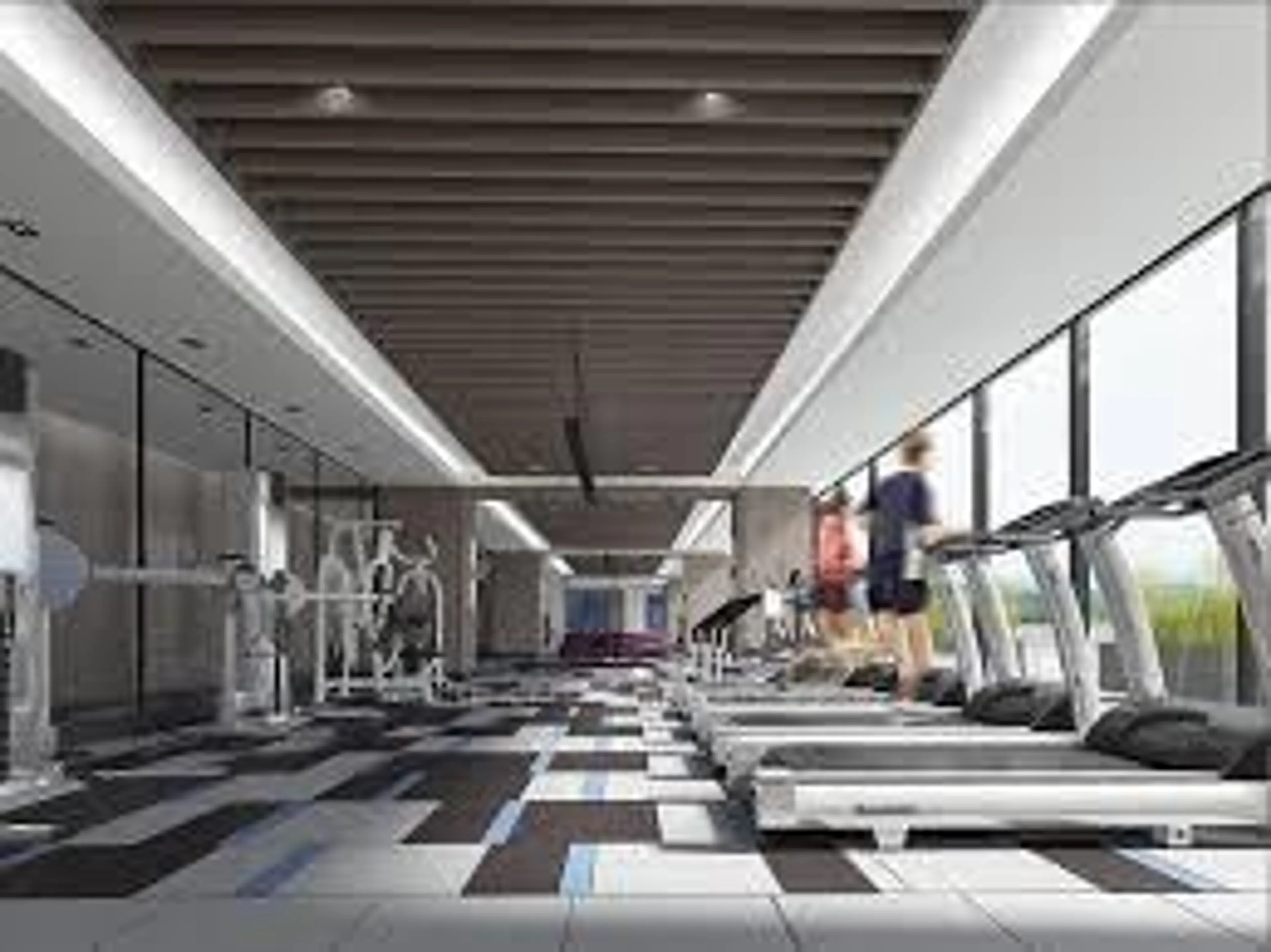 Gym or fitness room for 585 Bloor St #1422, Toronto Ontario M4W 0B3