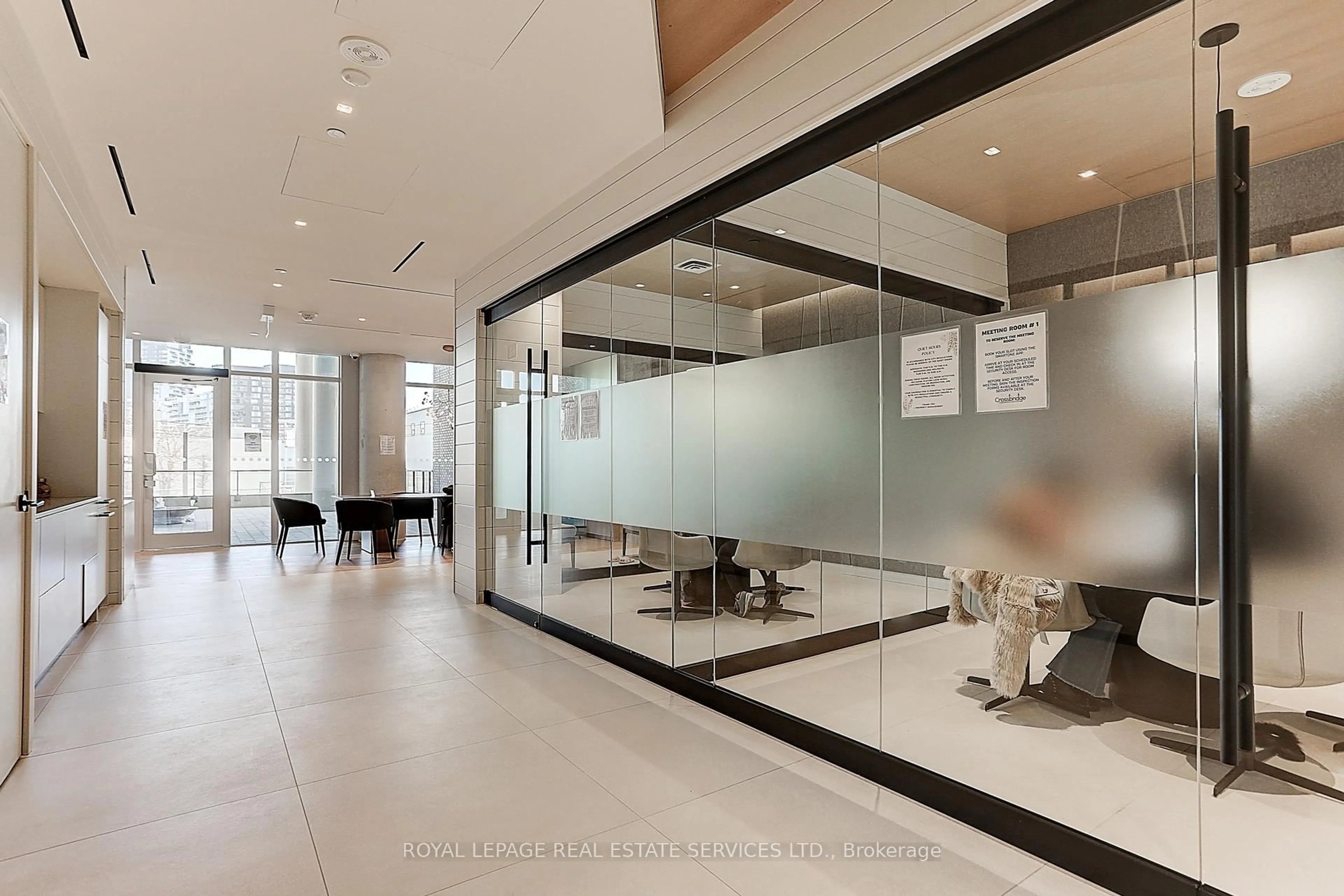 Indoor foyer for 5 Defries St #3304, Toronto Ontario M5A 0W7