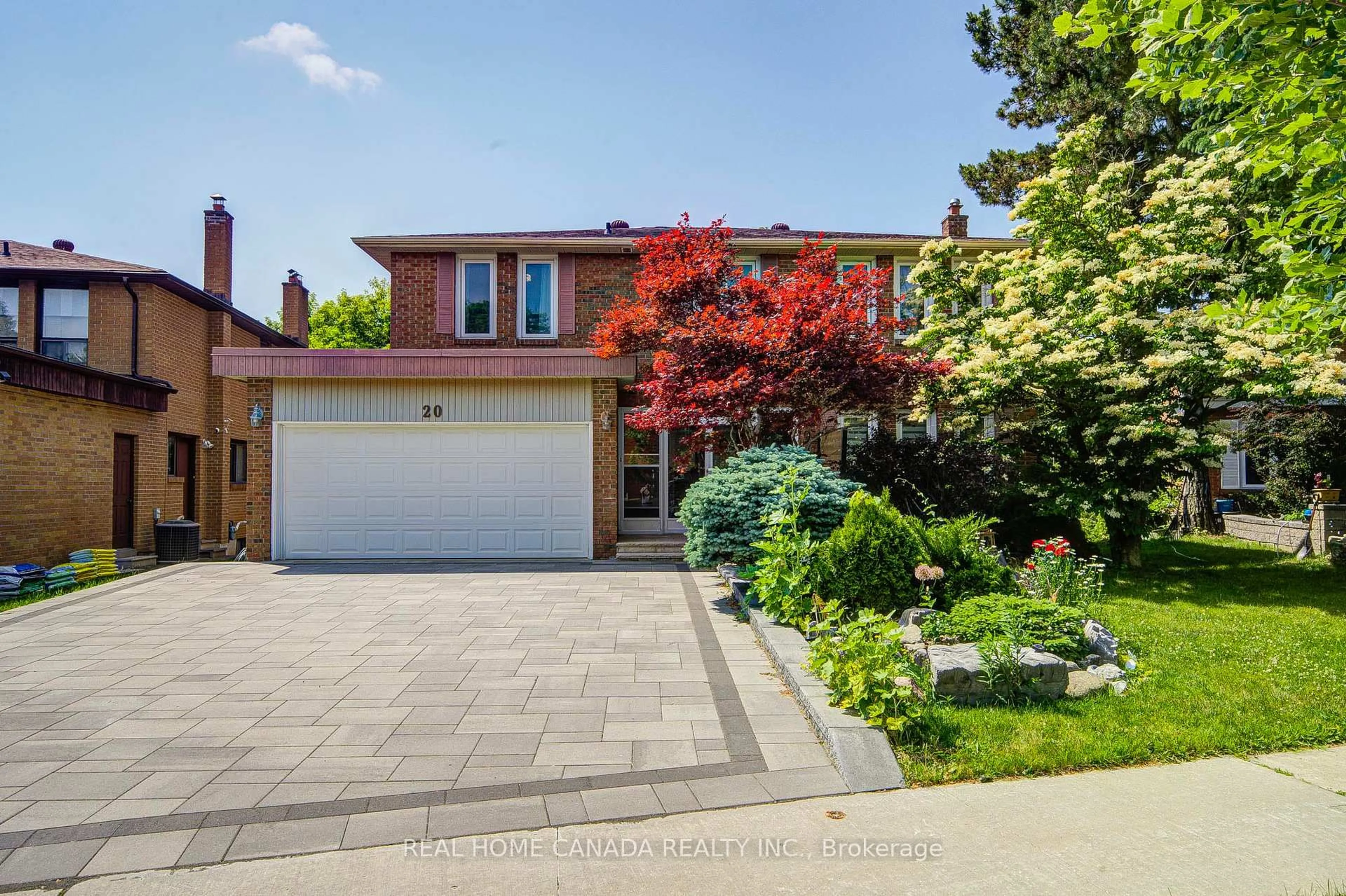 Home with brick exterior material, street for 20 Saddletree Dr, Toronto Ontario M2H 3L3