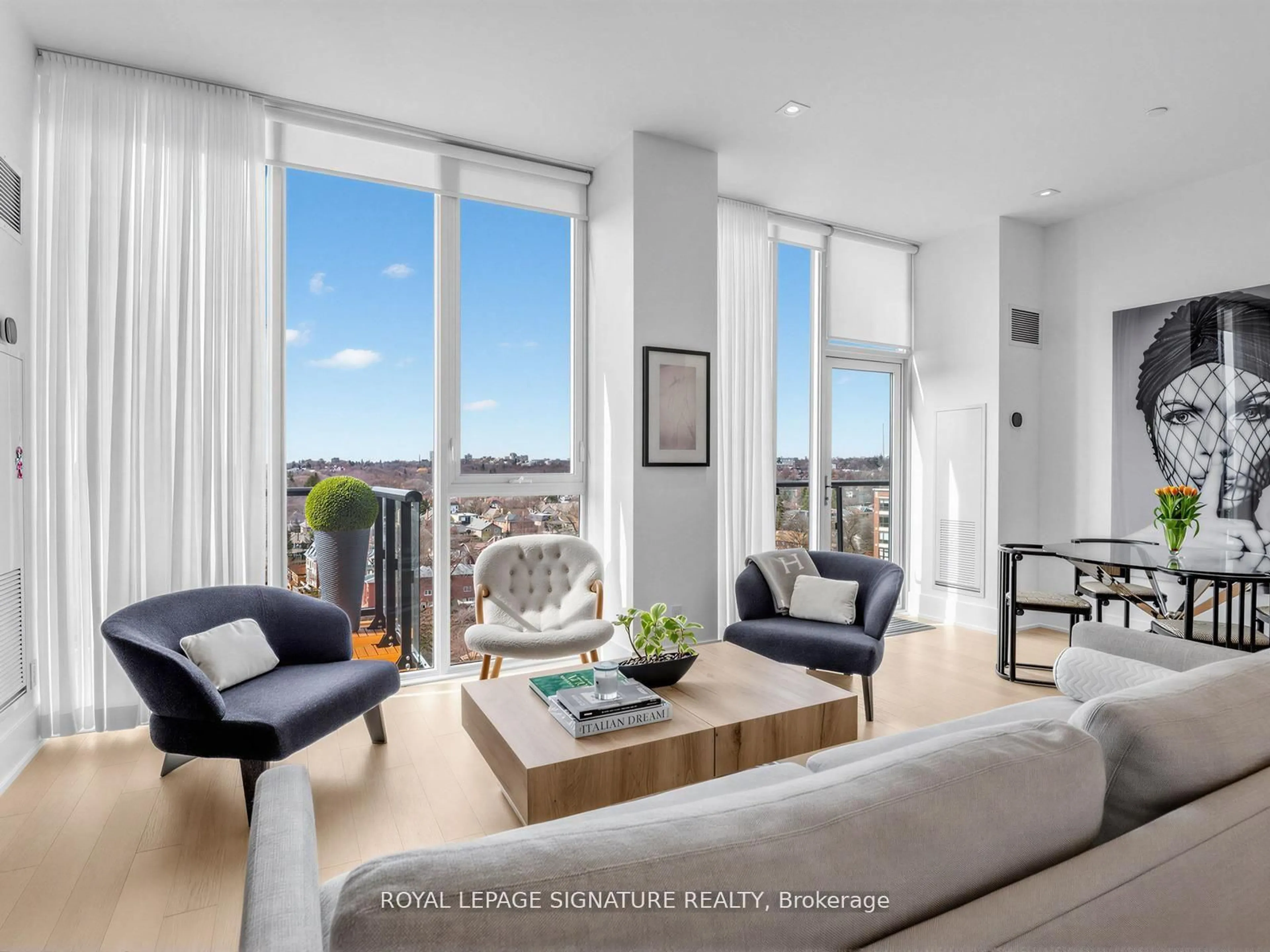 Living room with furniture, unknown for 1 Belsize Dr #Ph6, Toronto Ontario M4S 0B9