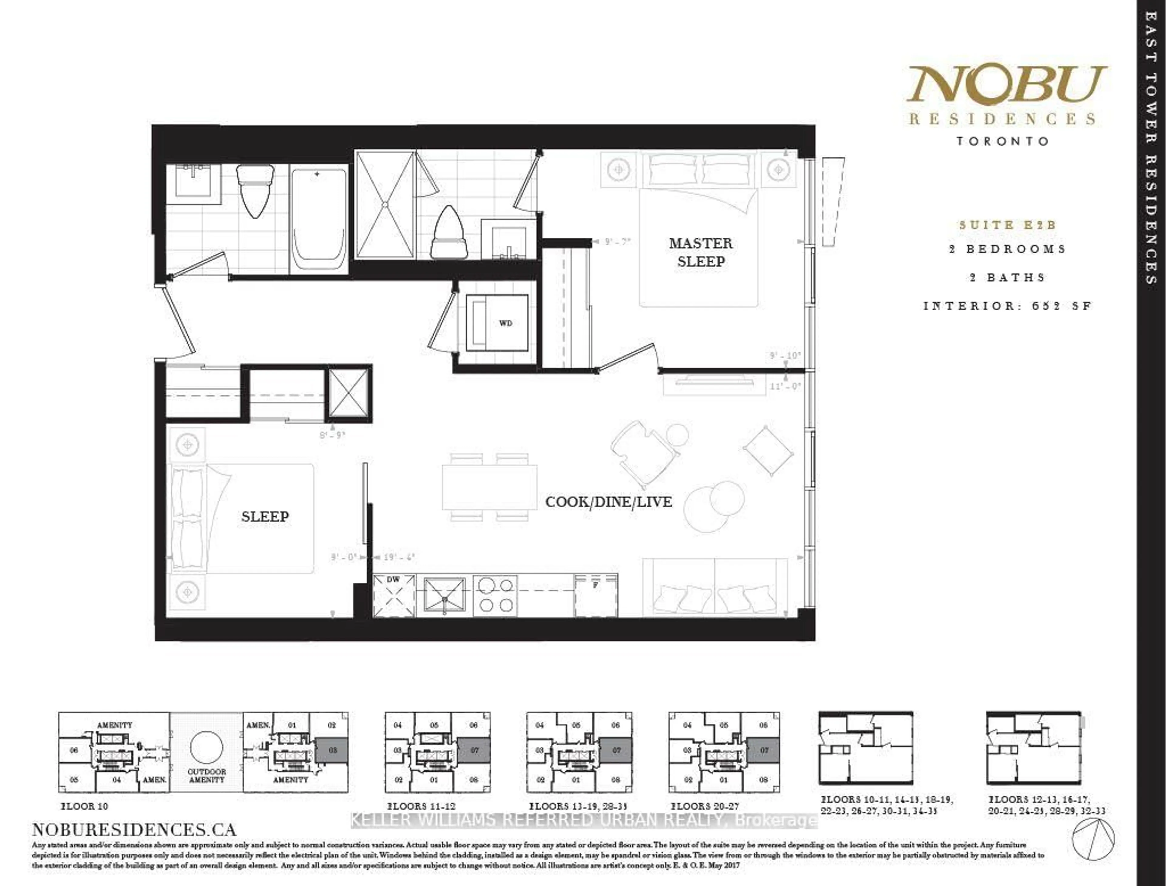 Floor plan for 15 Mercer St #2607, Toronto Ontario M5V 1H2