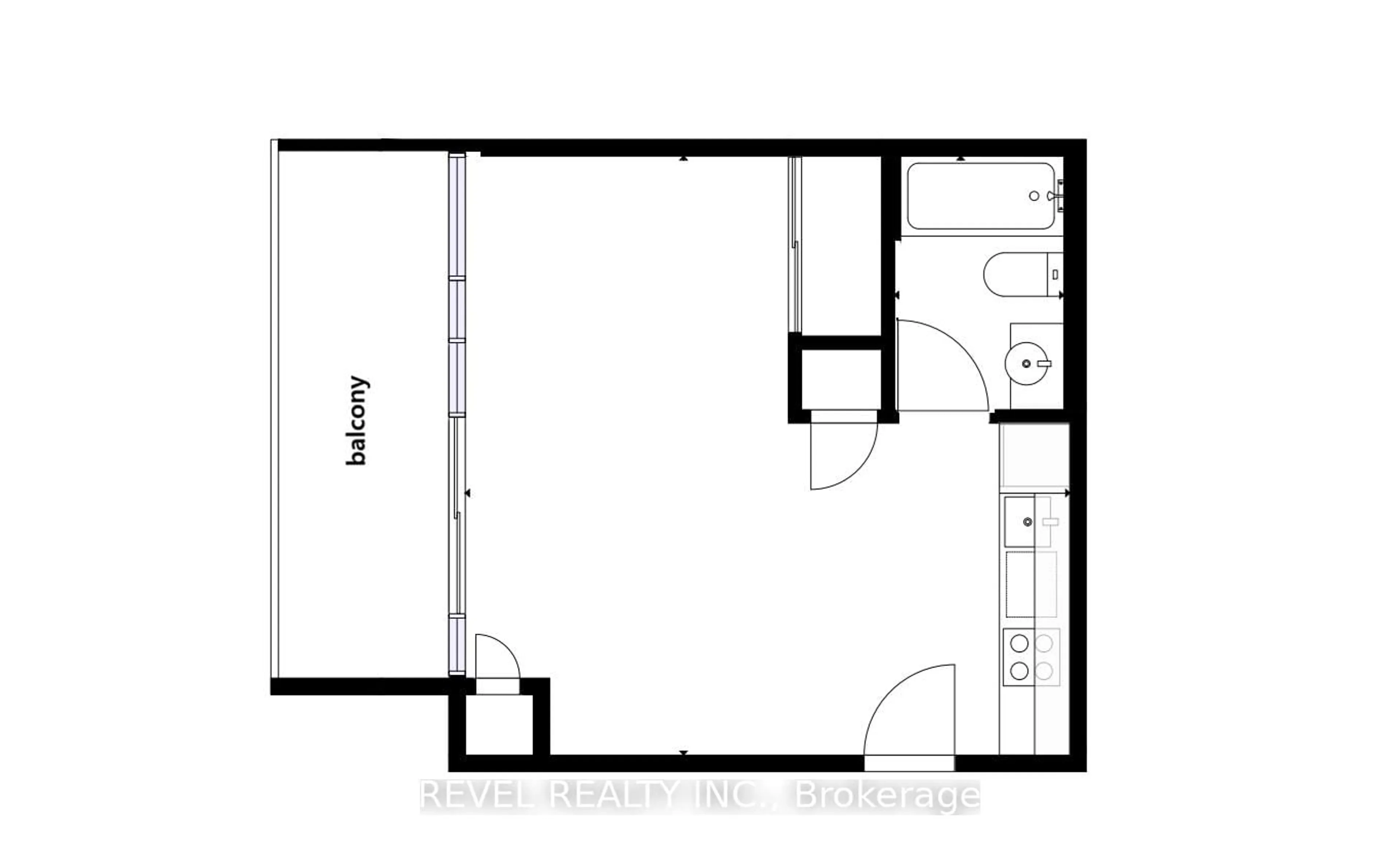 Floor plan for 185 Roehampton Ave #609, Toronto Ontario M4P 0C6