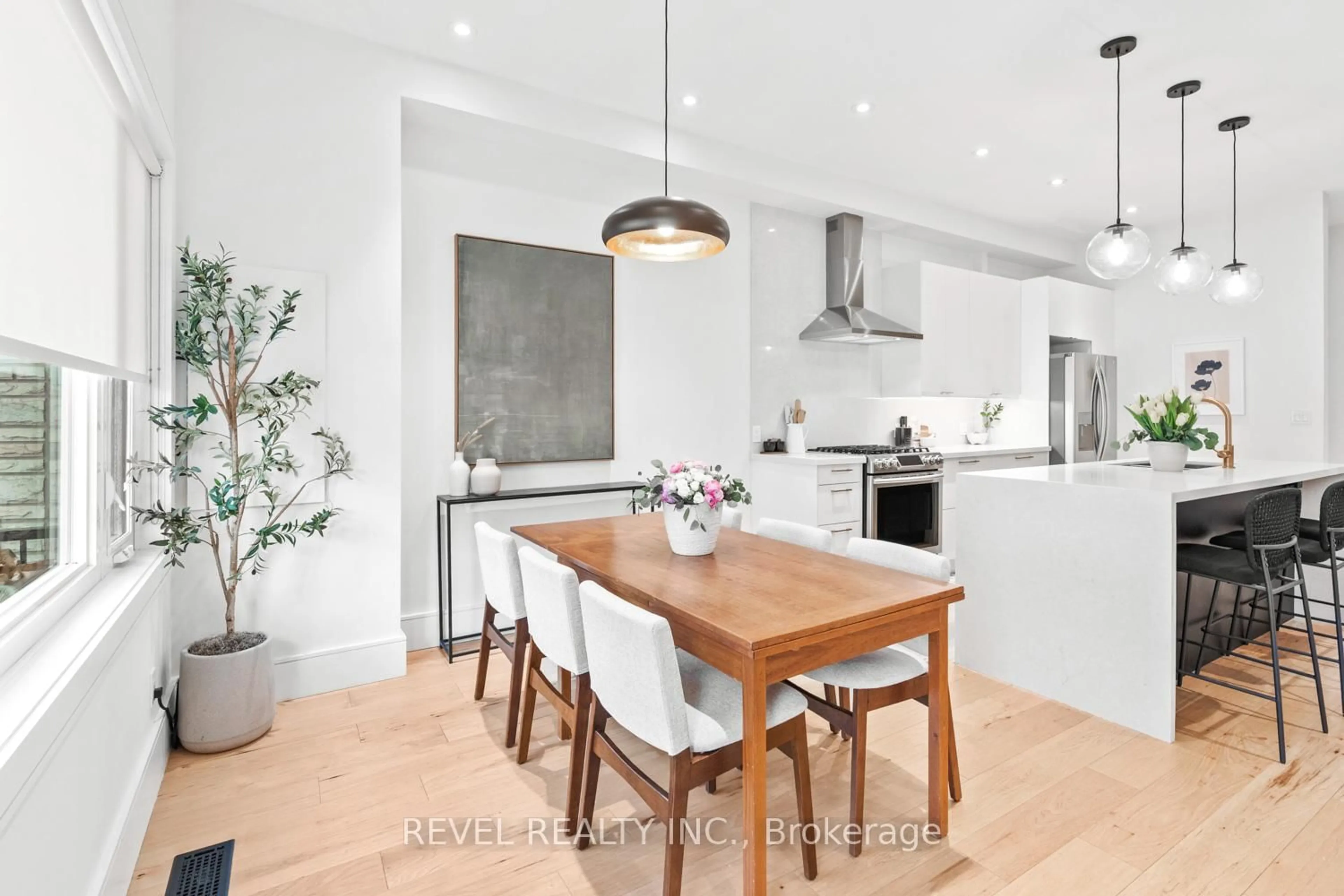 Contemporary kitchen, wood/laminate floor for 23 Manning Ave, Toronto Ontario M6J 2K3