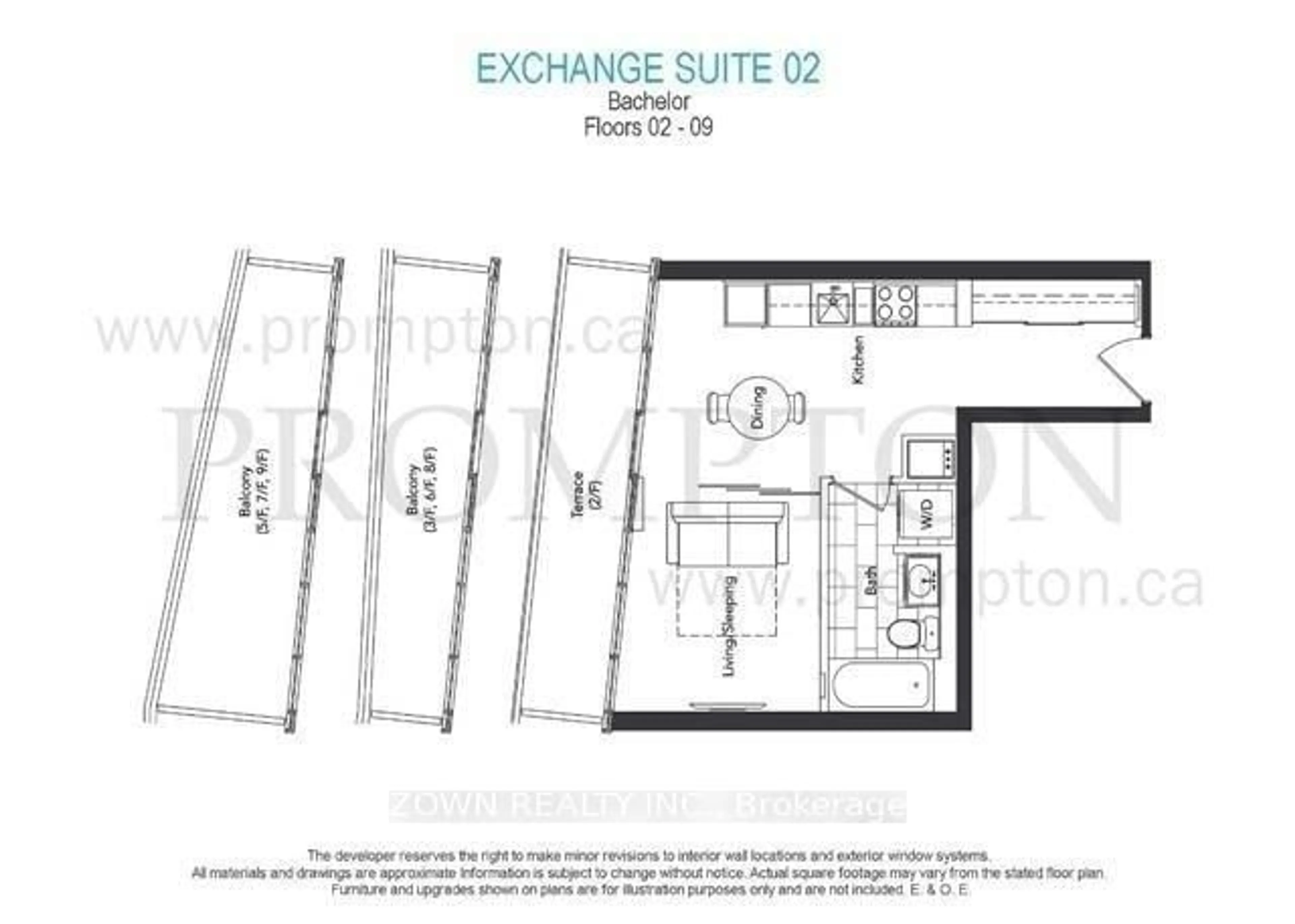 Floor plan for 90 Queens Wharf Rd #302, Toronto Ontario M5V 0J4