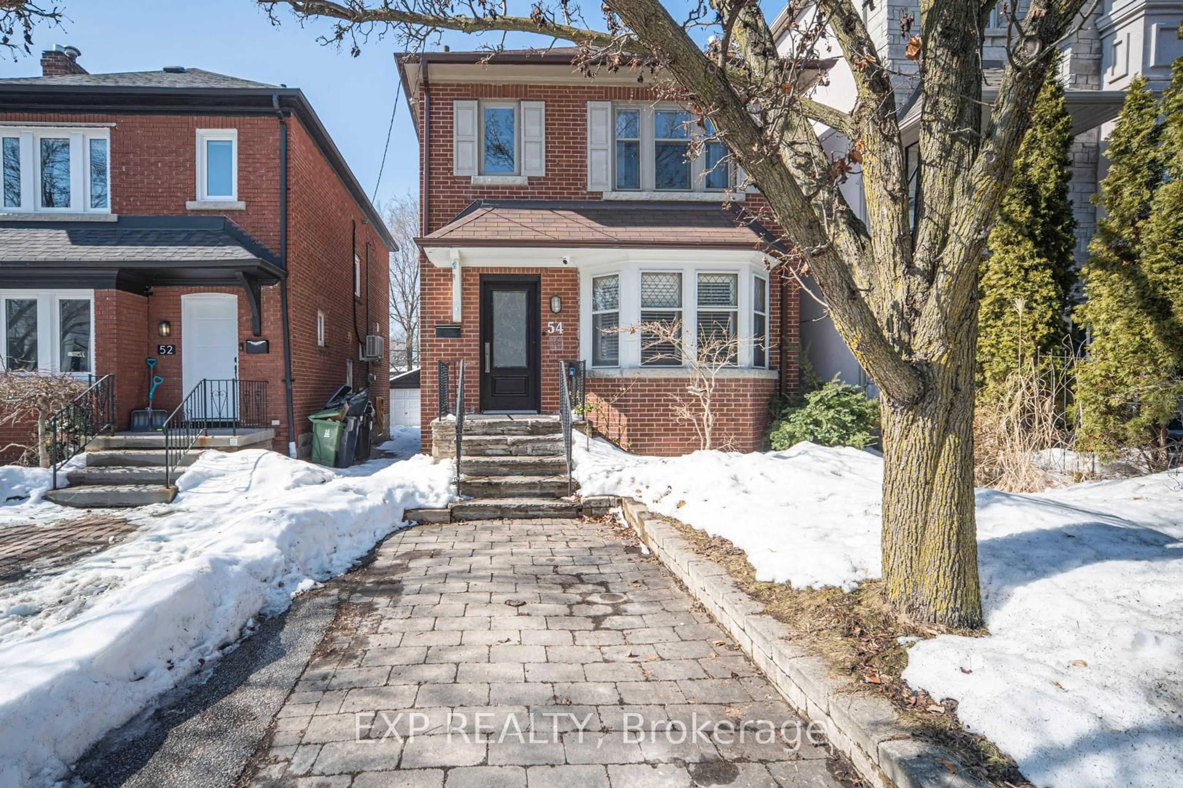 Home with brick exterior material, street for 54 Latimer Ave, Toronto Ontario M5N 2L8