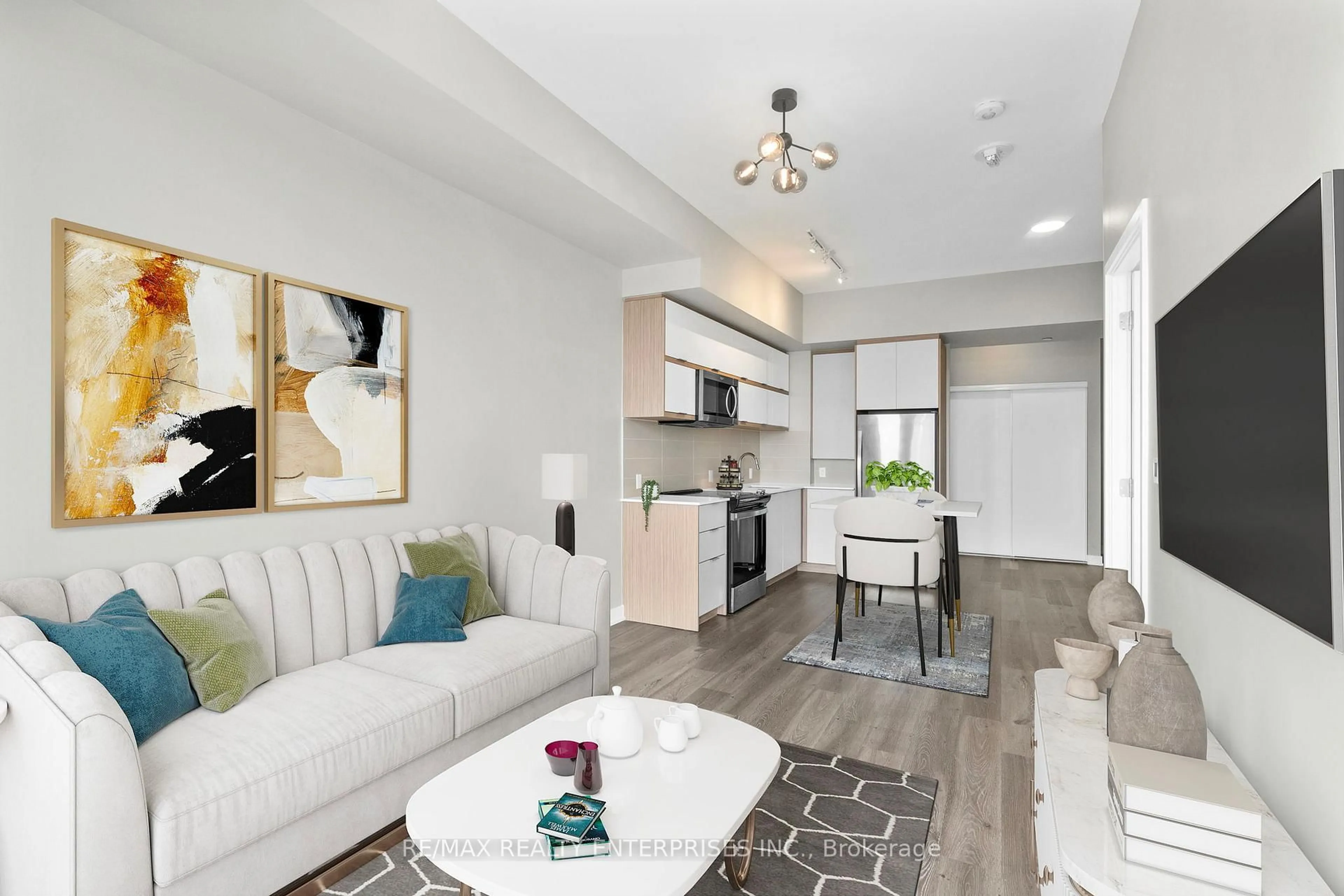 Living room with furniture, unknown for 10 Deerlick Crt #1201, Toronto Ontario M3A 0A7