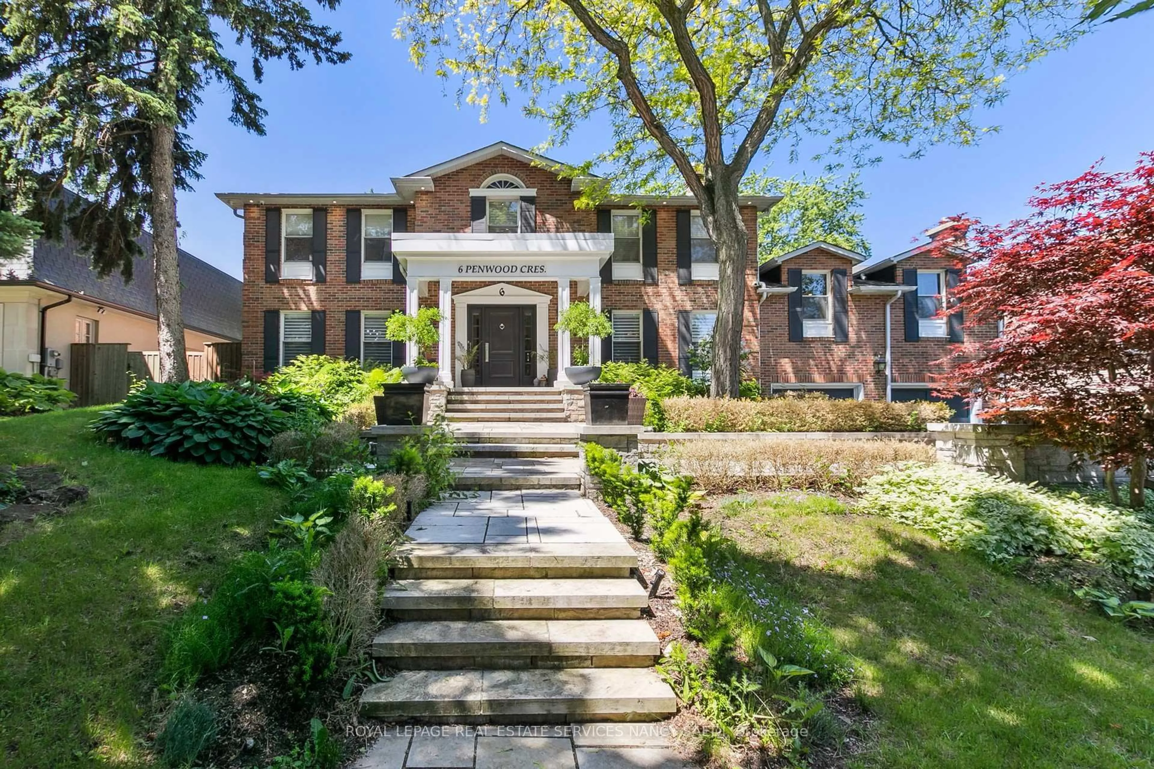 Home with brick exterior material, street for 6 Penwood Cres, Toronto Ontario M3B 2B9