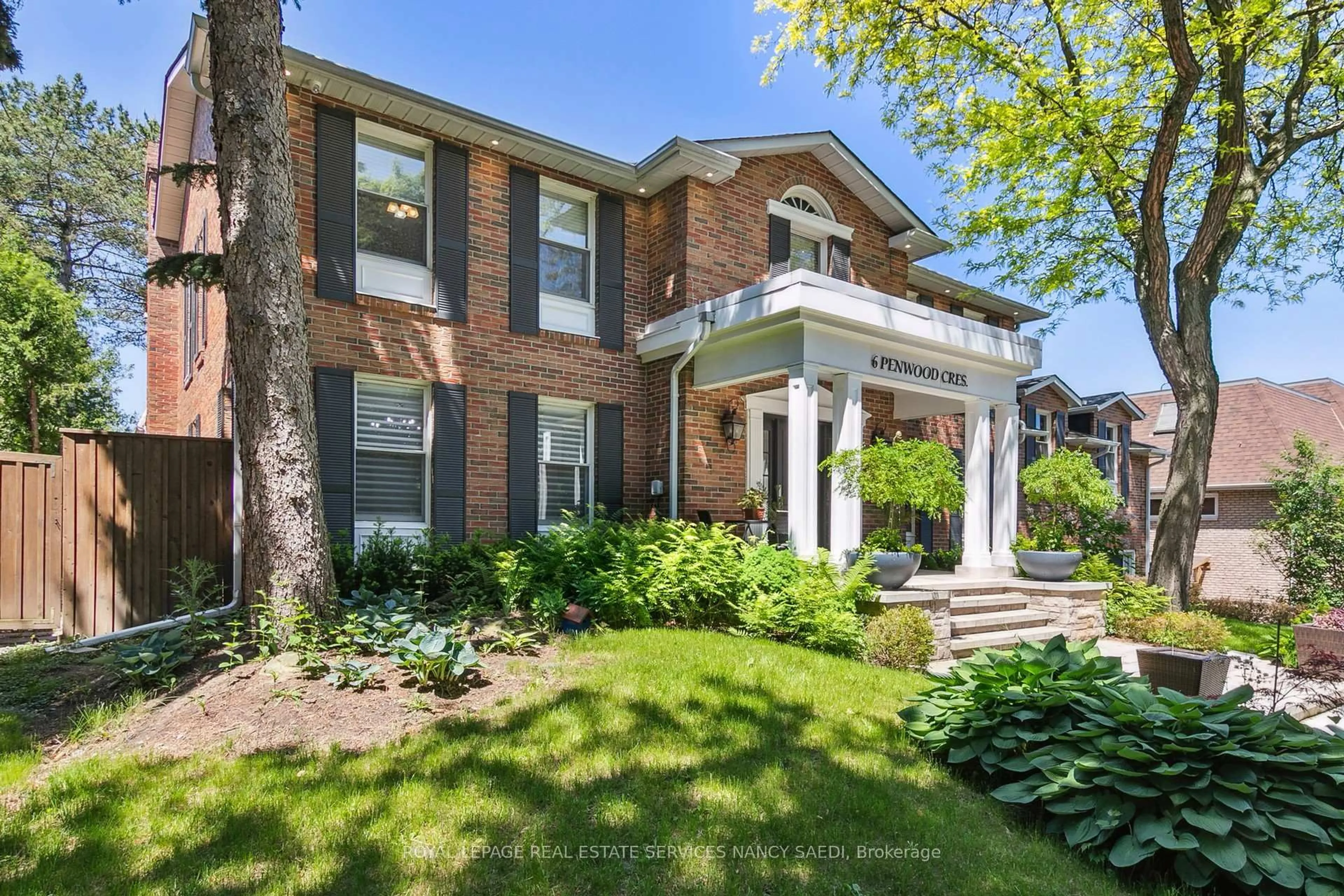 Home with brick exterior material, street for 6 Penwood Cres, Toronto Ontario M3B 2B9