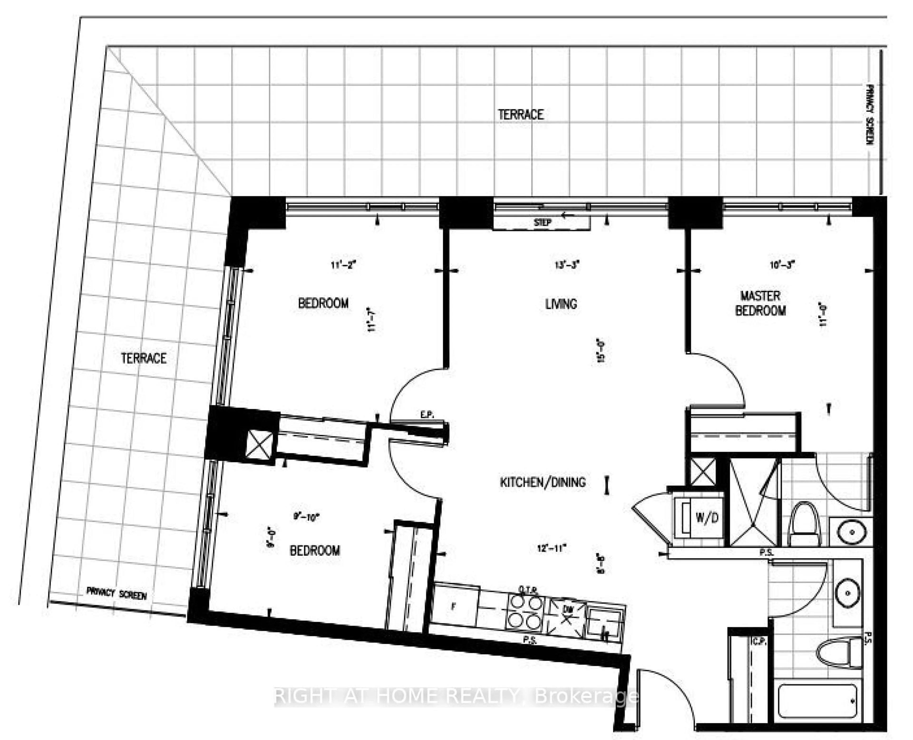 Floor plan for 543 Richmond St #832, Toronto Ontario M5V 0W9