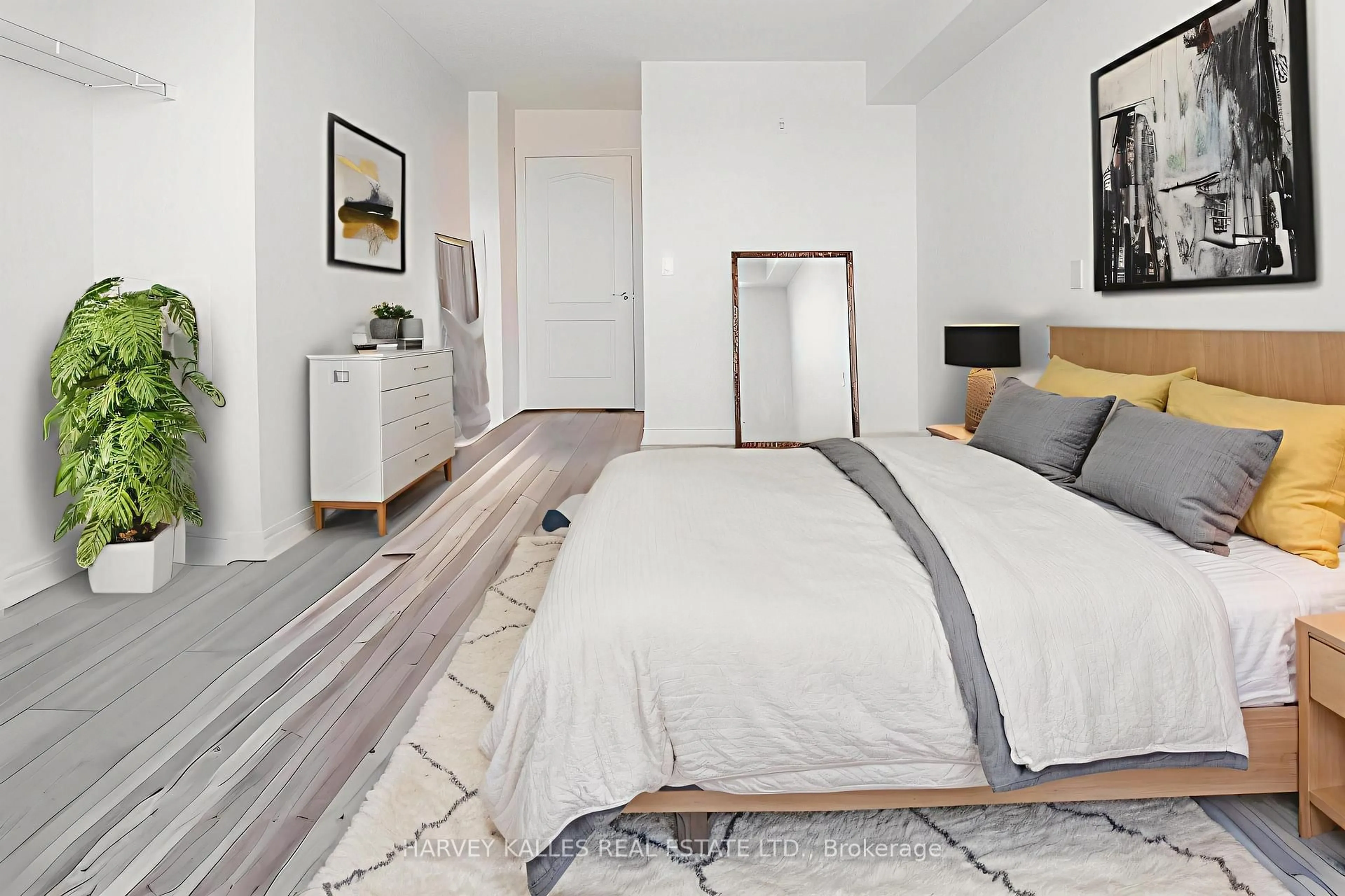 Bedroom with bed, unknown for 1030 Sheppard Ave #803, Toronto Ontario M3H 2T6