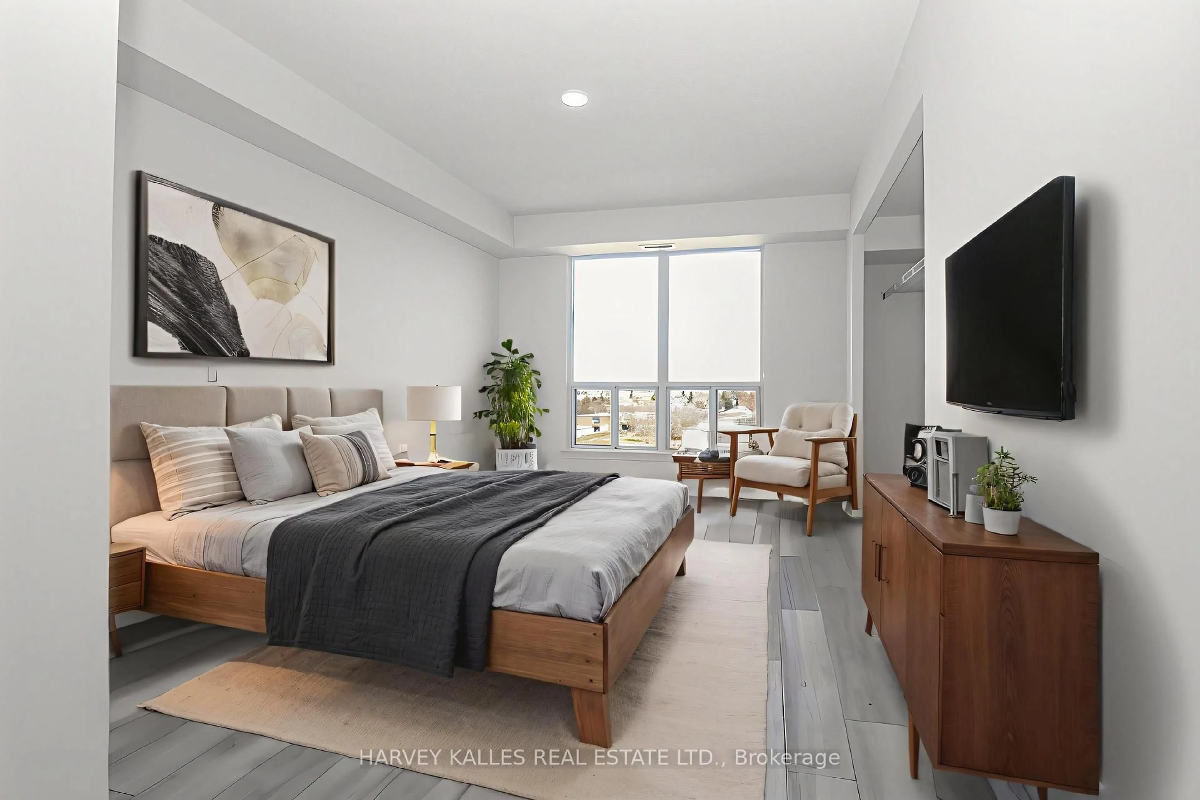 Bedroom with bed, unknown for 1030 Sheppard Ave #803, Toronto Ontario M3H 2T6