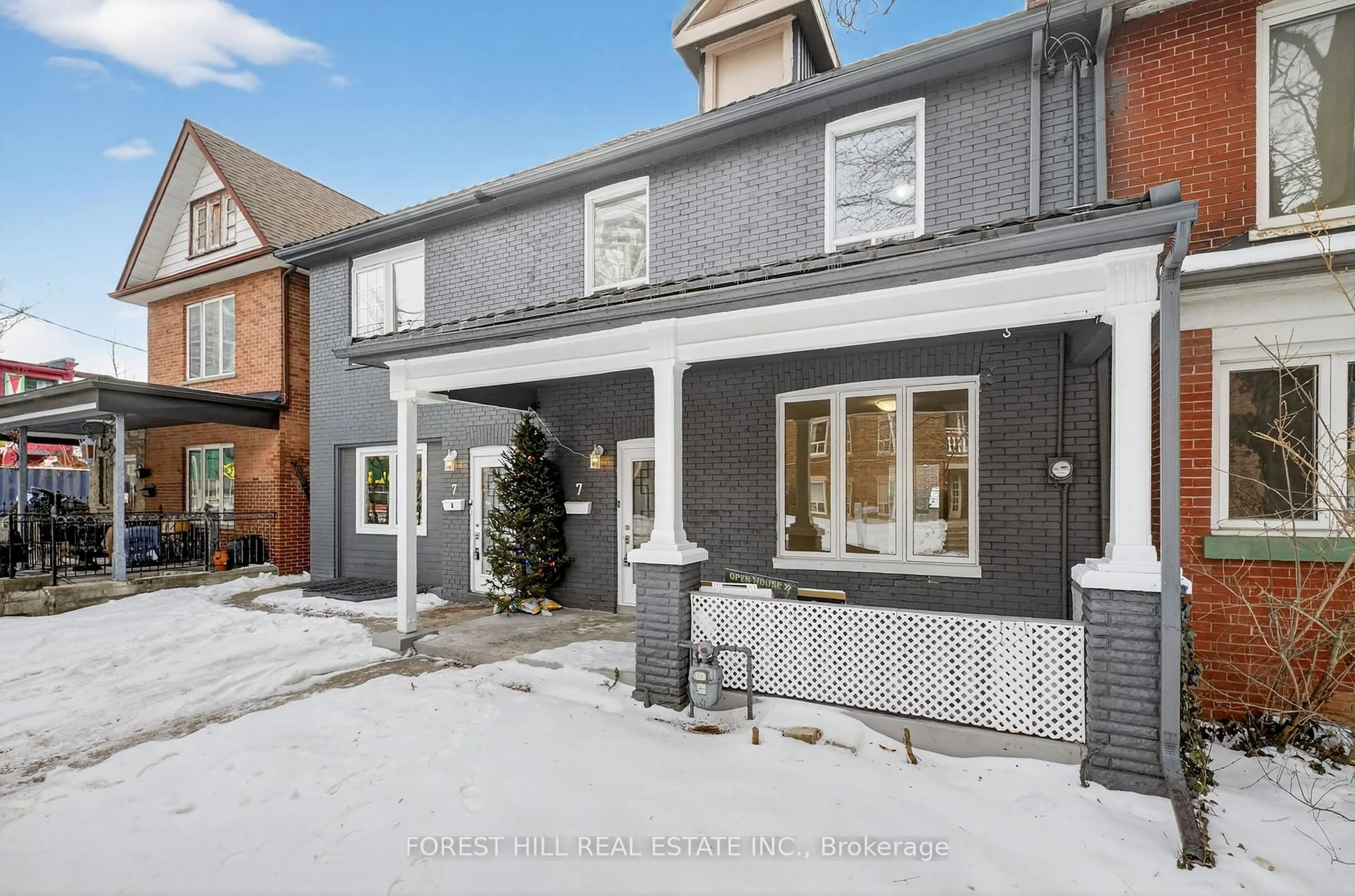 Home with brick exterior material, street for 7 Ellsworth Ave, Toronto Ontario M6G 2K4