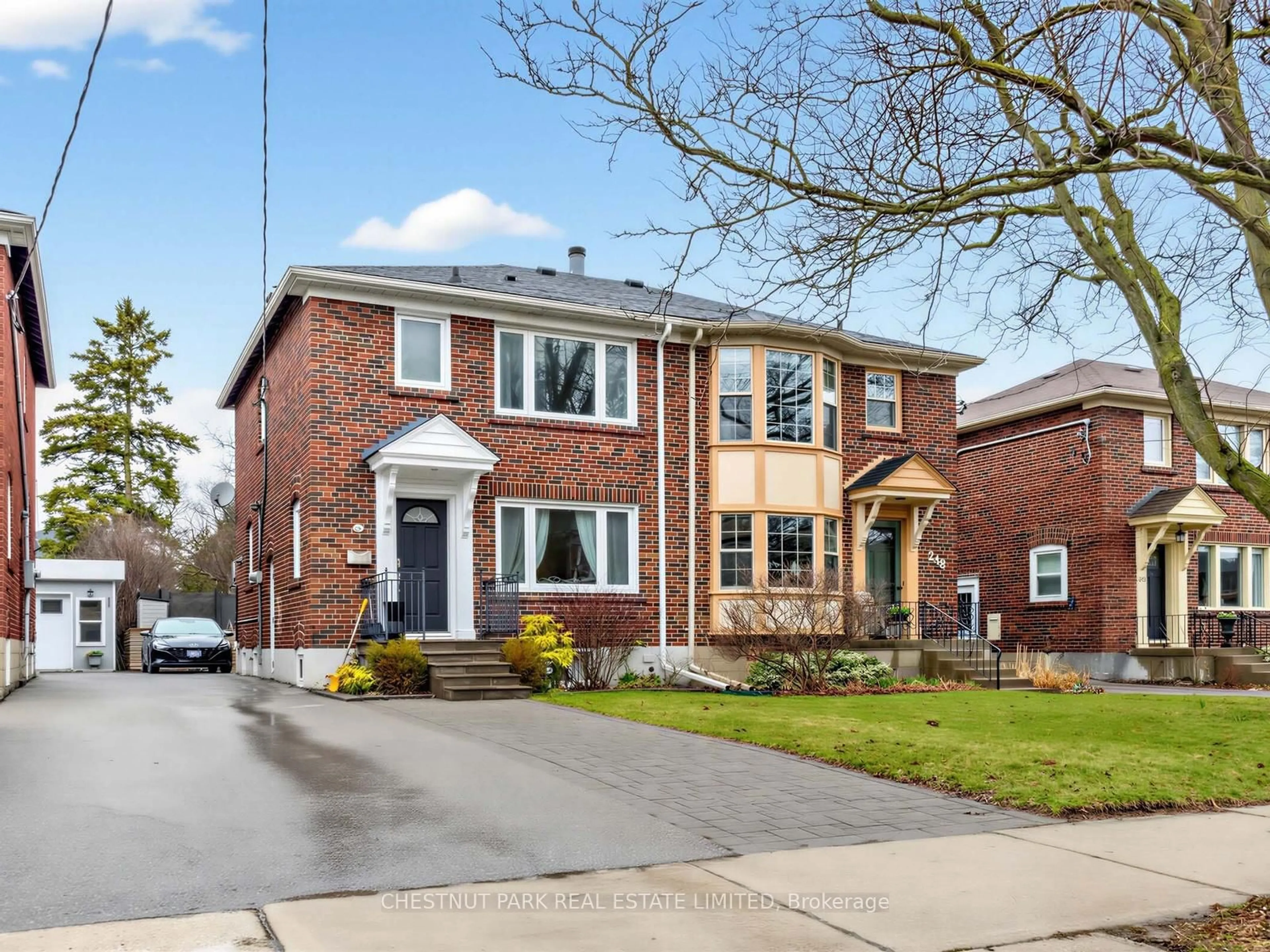 Home with brick exterior material, street for 246 Donlea Dr, Toronto Ontario M4G 2N2