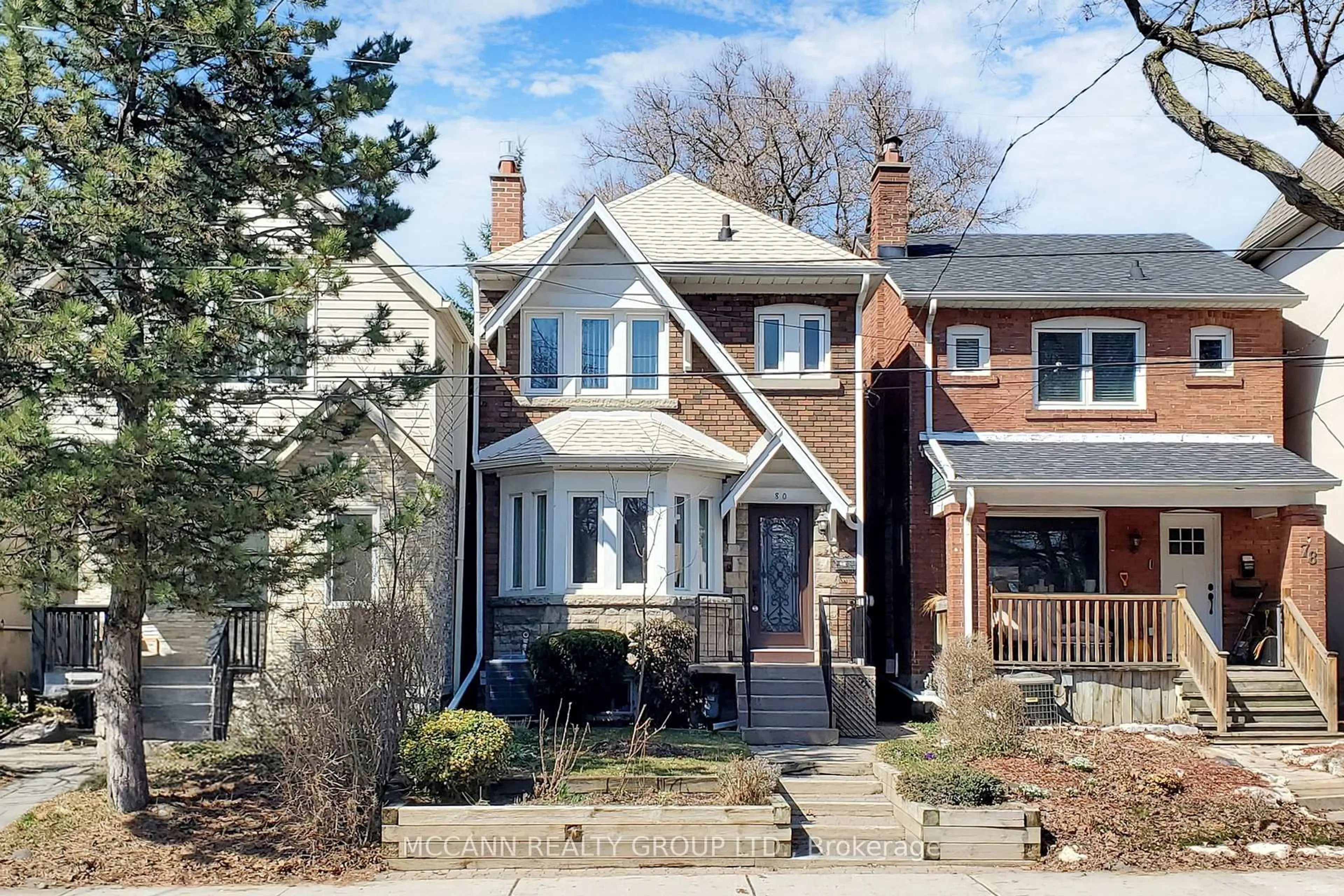 Home with brick exterior material, street for 80 Woburn Ave, Toronto Ontario M5M 1K6