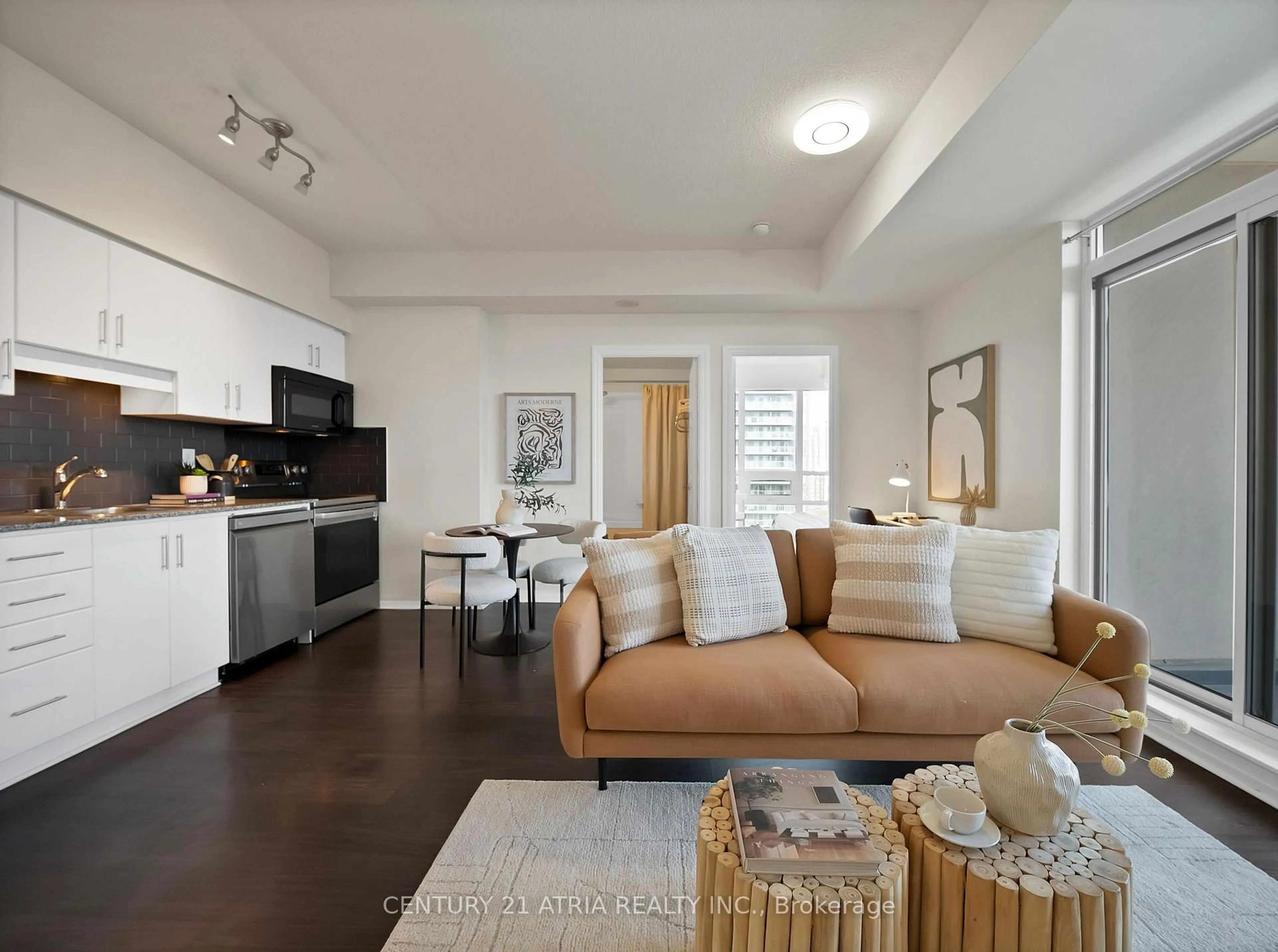 Living room with furniture, unknown for 30 Herons Hill Way #1801, Toronto Ontario M2J 0A7