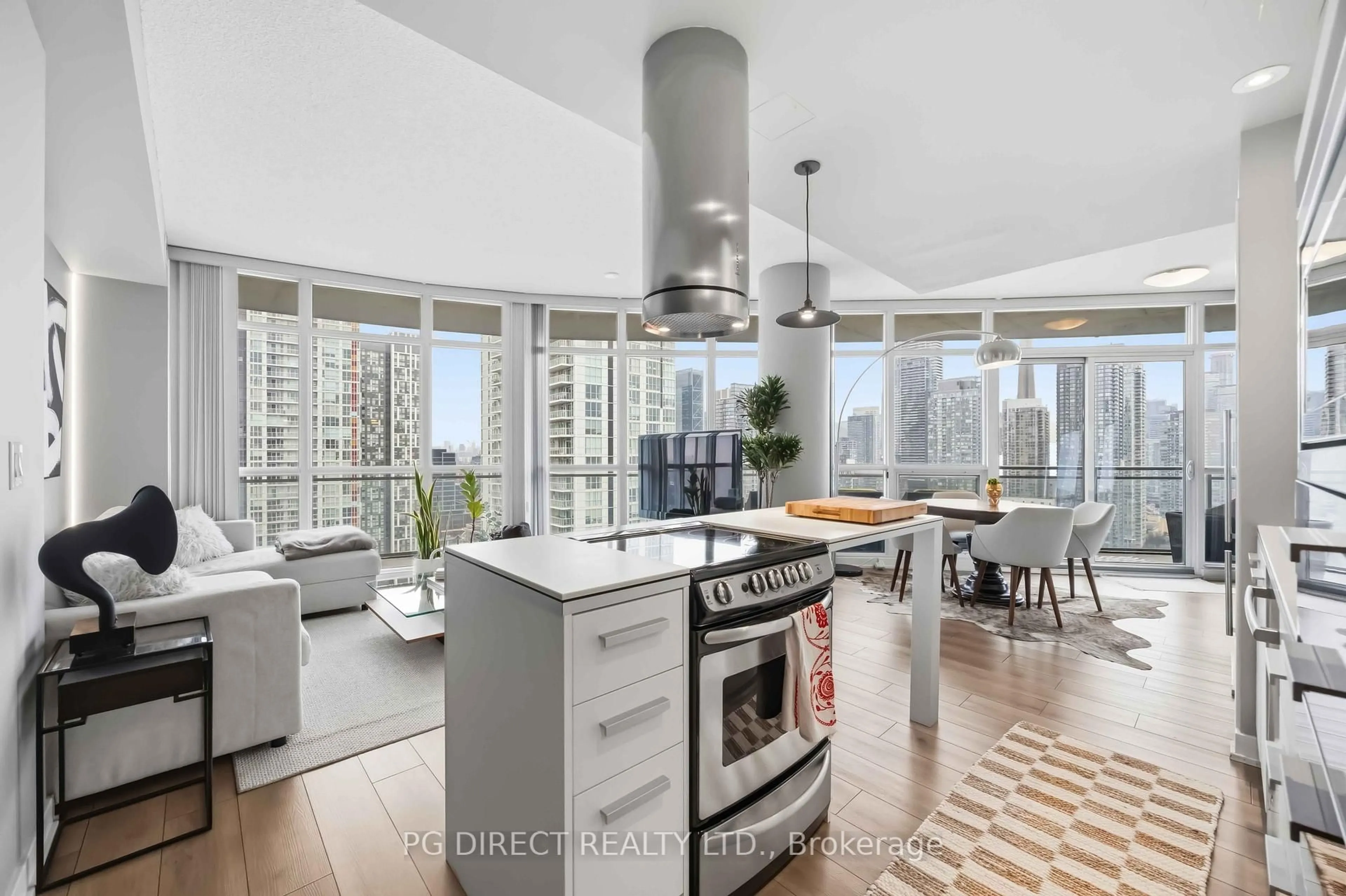 Open concept kitchen, unknown for 38 Dan Leckie Way #3008, Toronto Ontario M5V 2V6