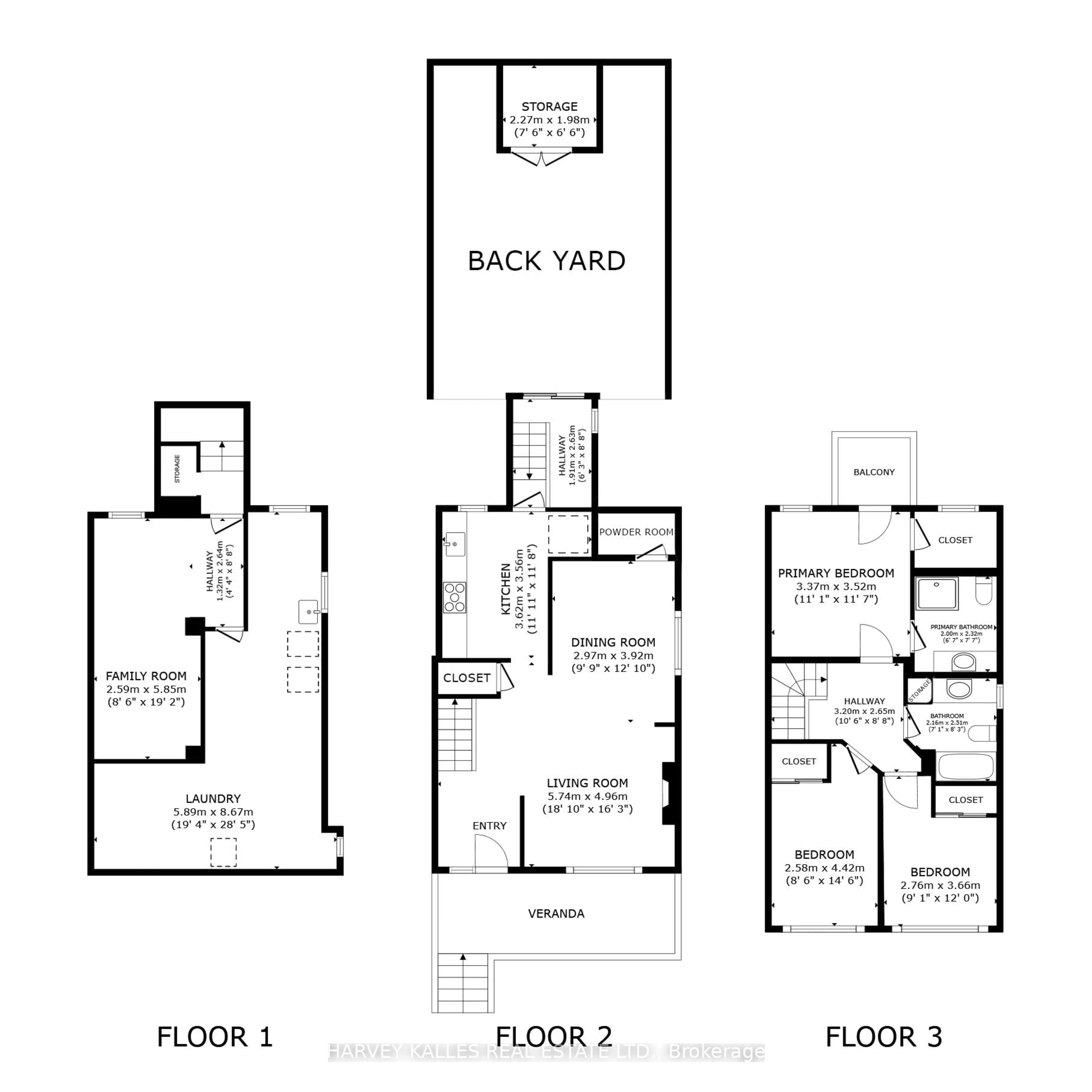 Floor plan for 97 Atlas Ave, Toronto Ontario M6C 3P2