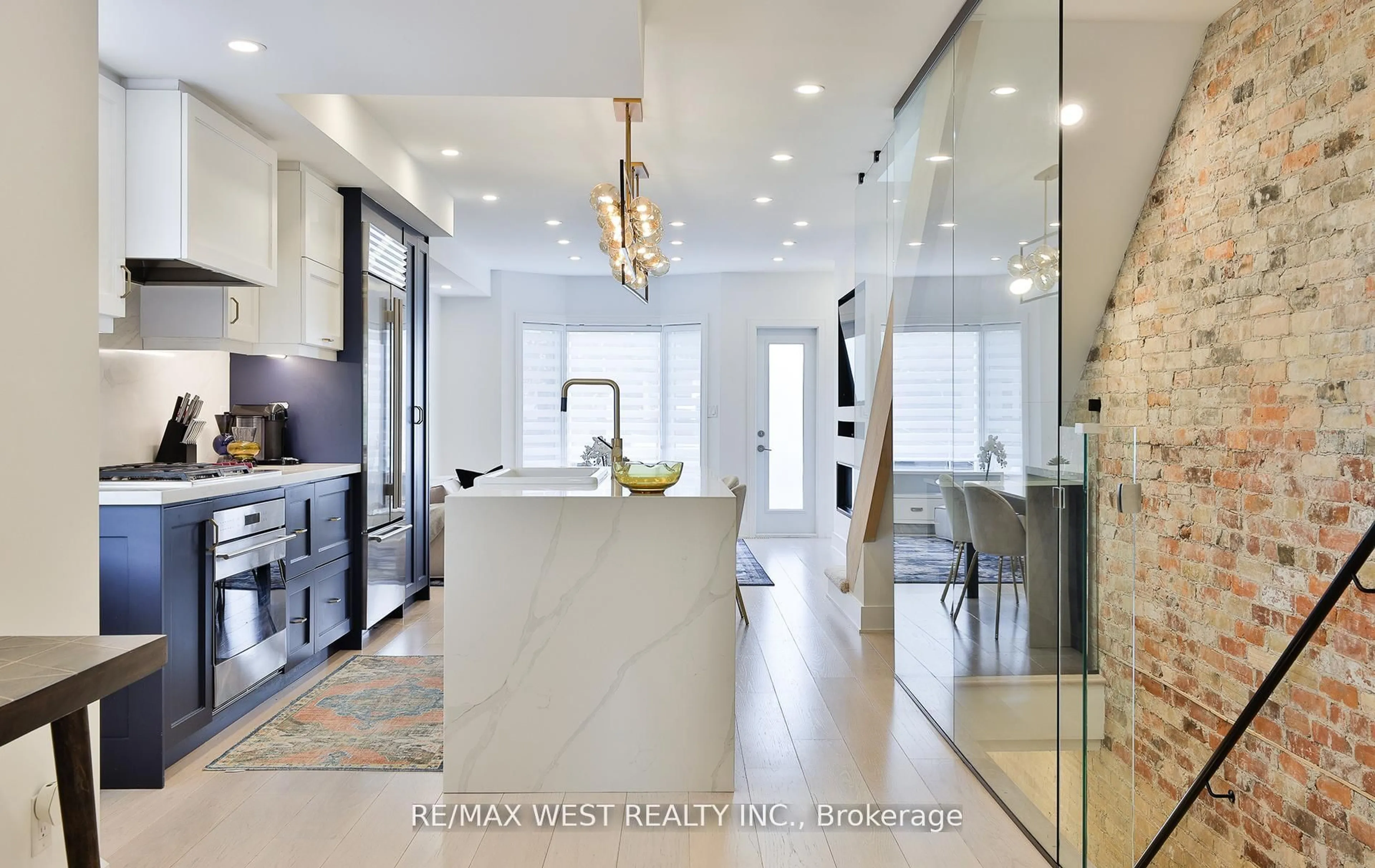 Contemporary kitchen, ceramic/tile floor for 734 Shaw St, Toronto Ontario M6G 3L7