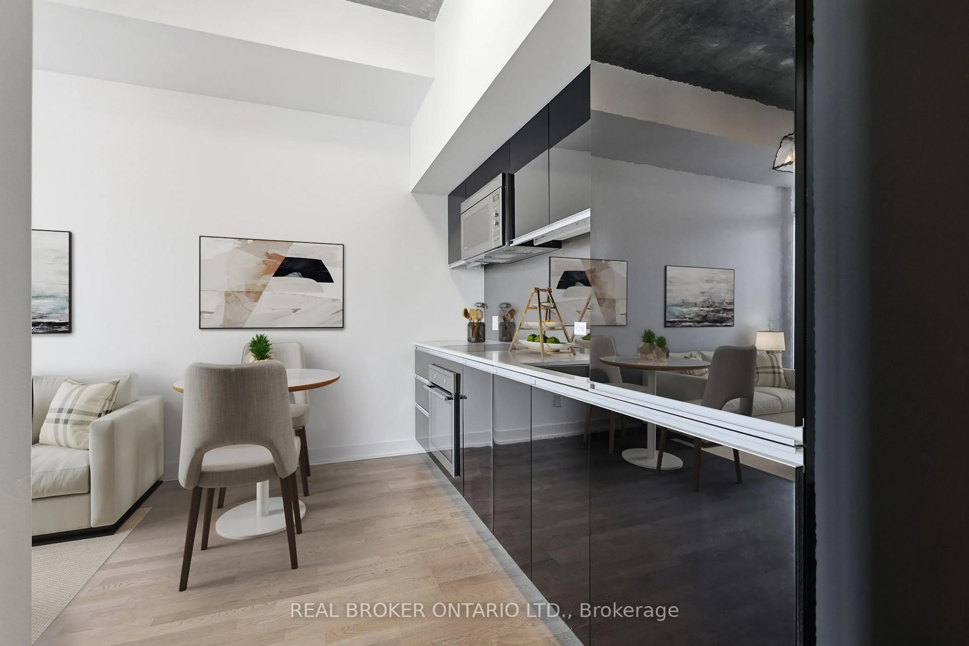 Open concept kitchen, unknown for 20 Minowan Miikan Lane #1127, Toronto Ontario M6J 0E5