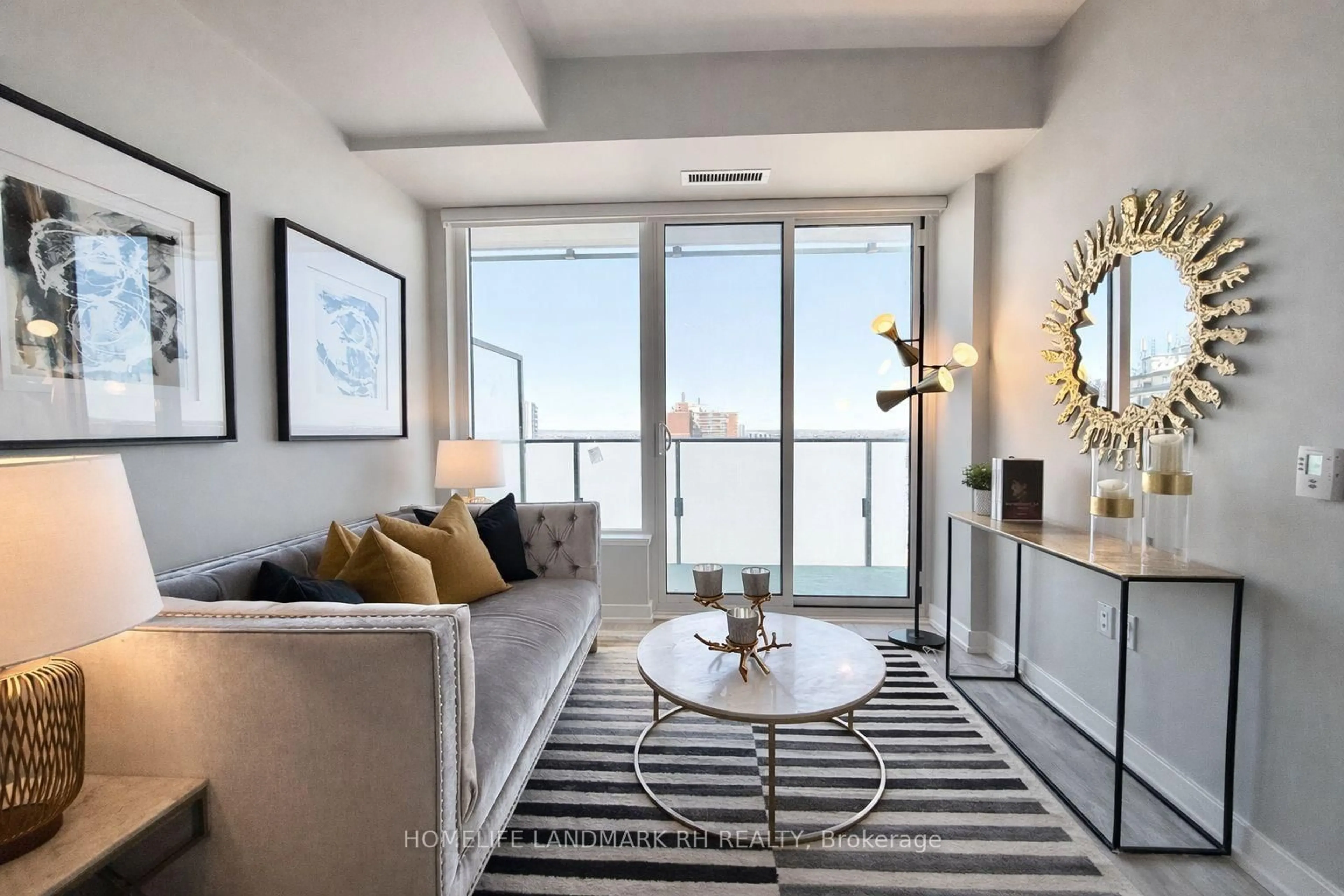 Living room with furniture, unknown for 7 Golden Lion Hts #N1013, Toronto Ontario M2M 0C1