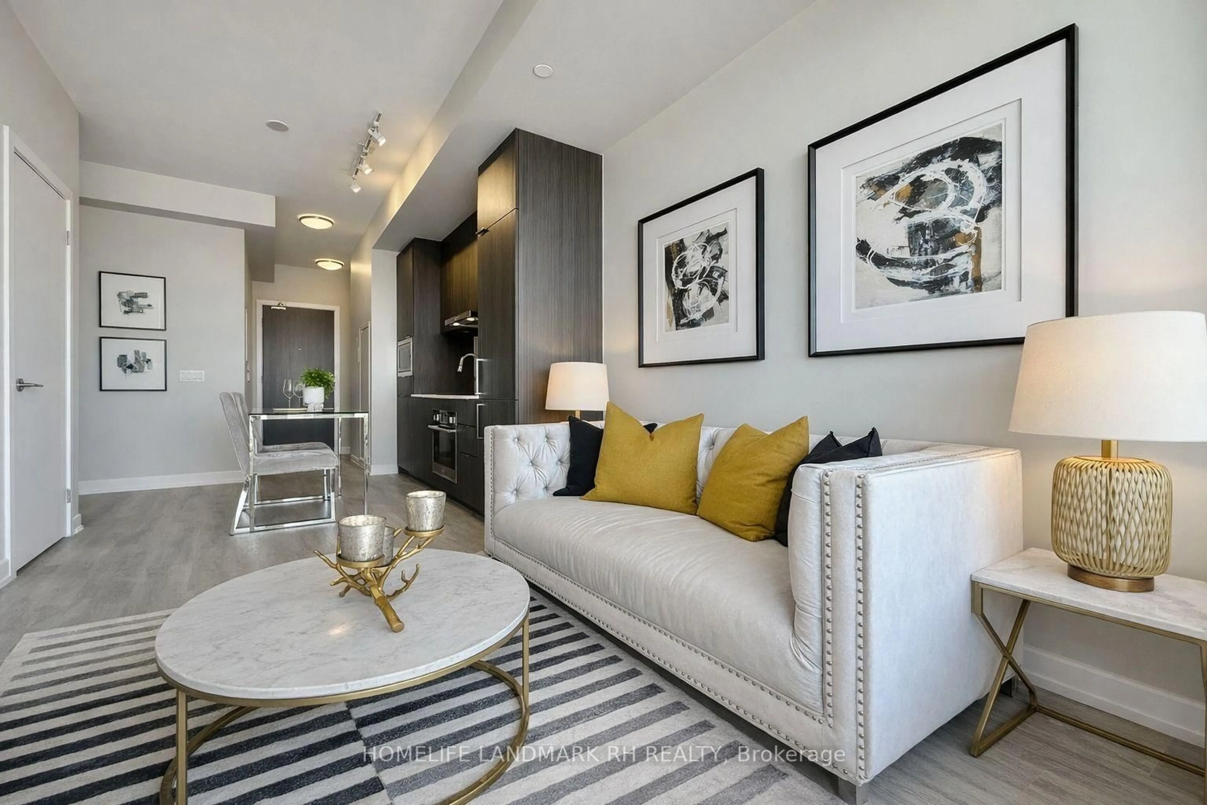 Living room with furniture, unknown for 7 Golden Lion Hts #N1013, Toronto Ontario M2M 0C1