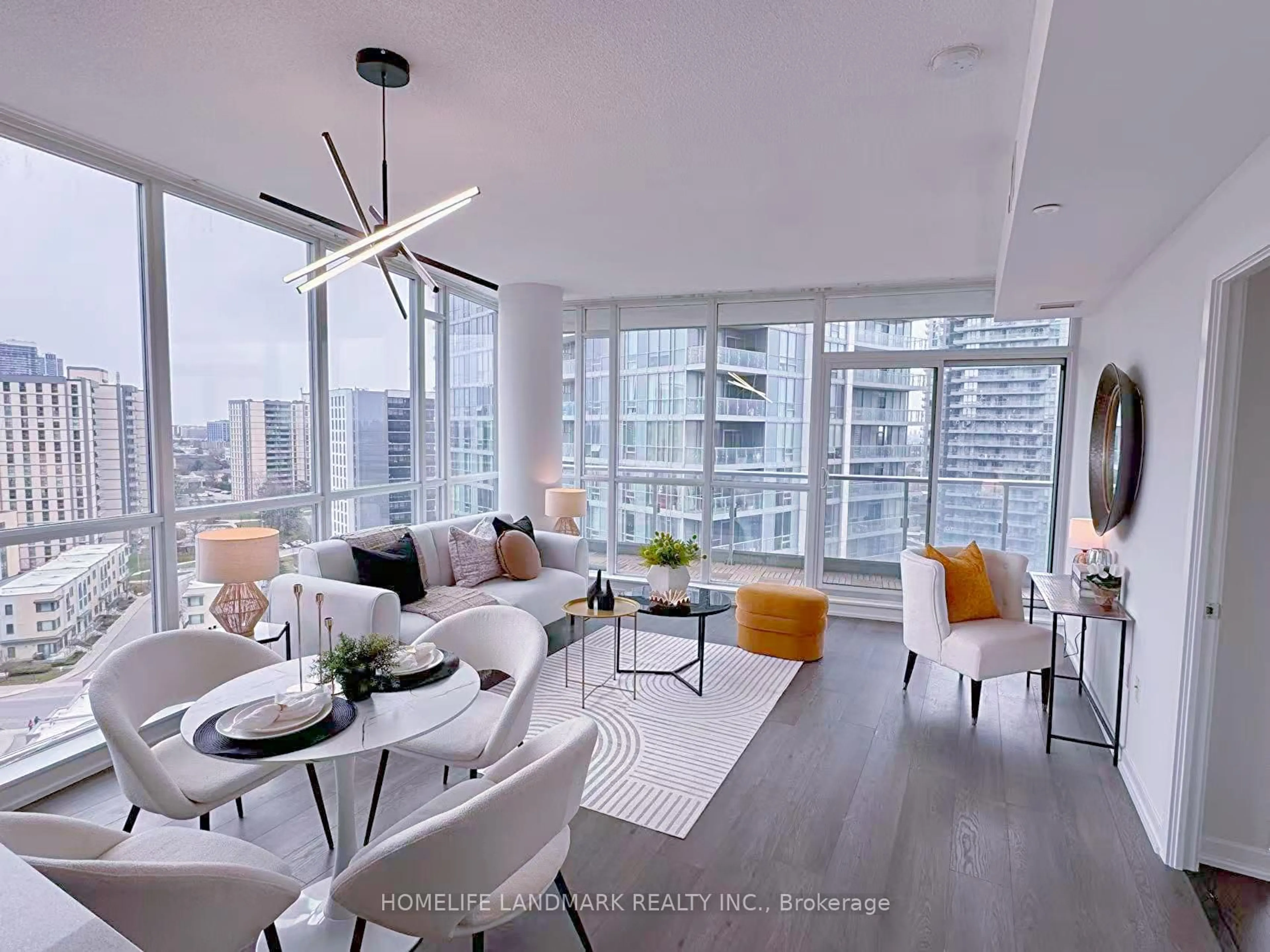 Living room with furniture, unknown for 66 Forest Manor Rd #1208, Toronto Ontario M2J 0B7