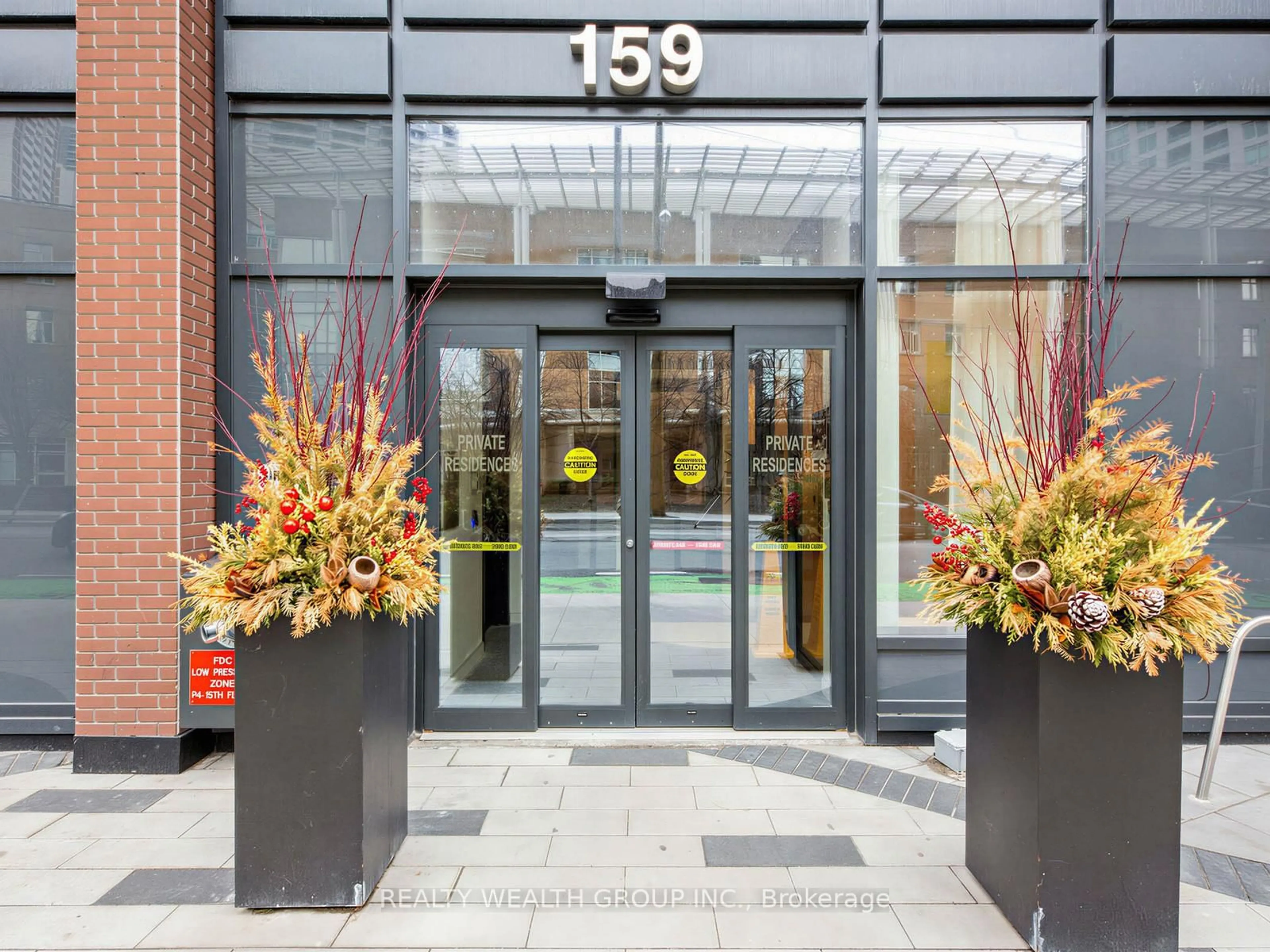 Indoor foyer for 159 Wellesley St, Toronto Ontario M4Y 1J4