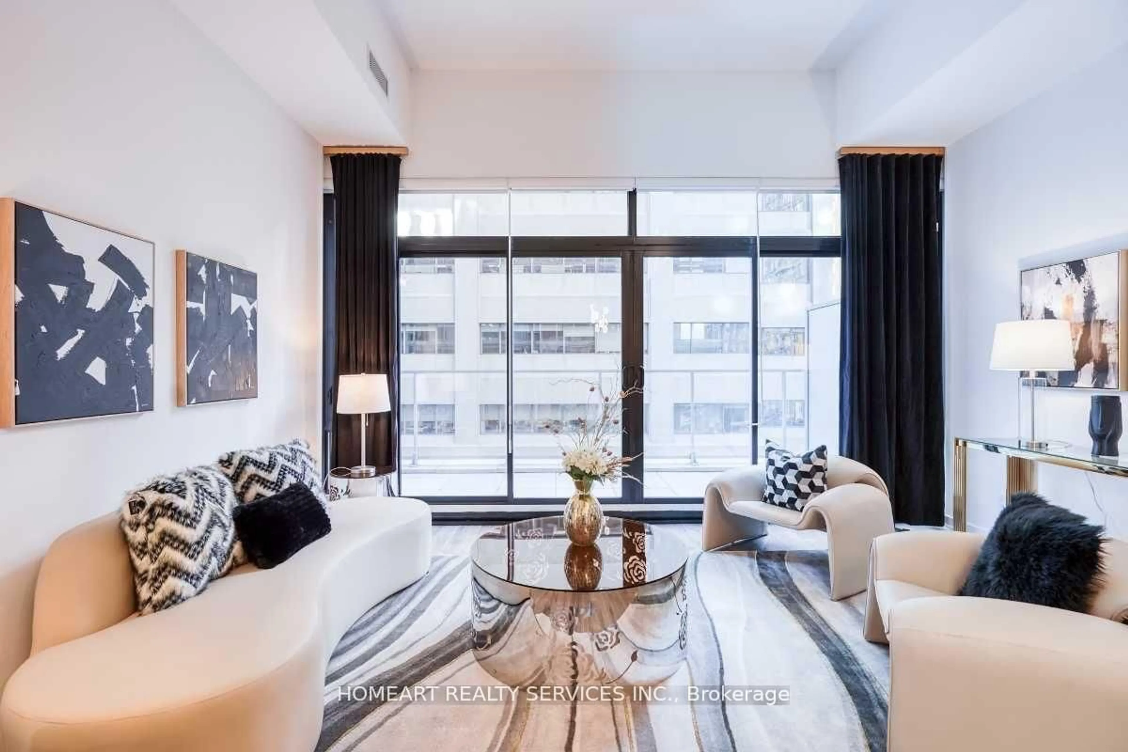 Living room with furniture, unknown for 188 Cumberland St #308, Toronto Ontario M5R 2G3