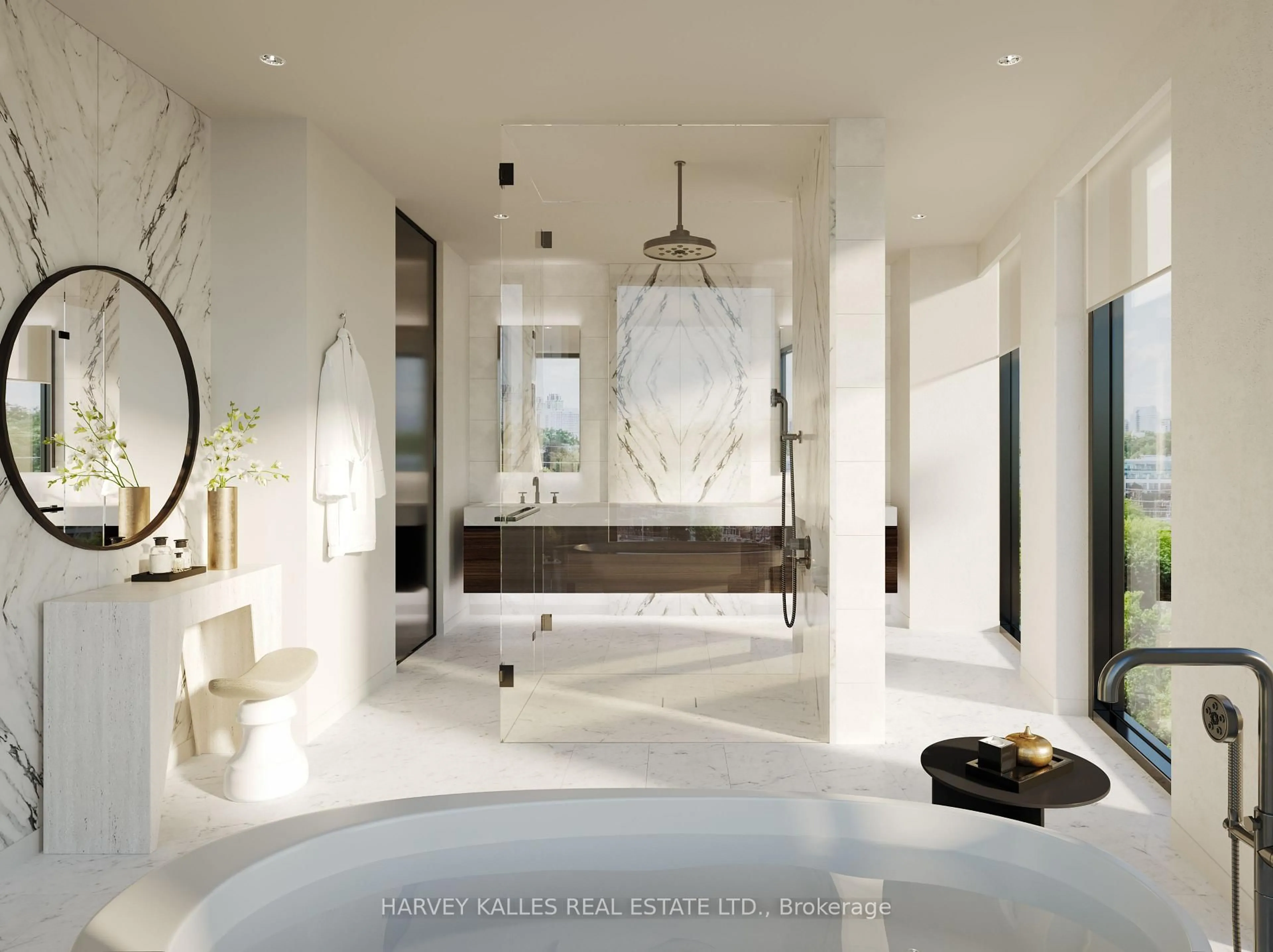 Contemporary bathroom, ceramic/tile floor for 321 Davenport Rd #301, Toronto Ontario M5R 1K5