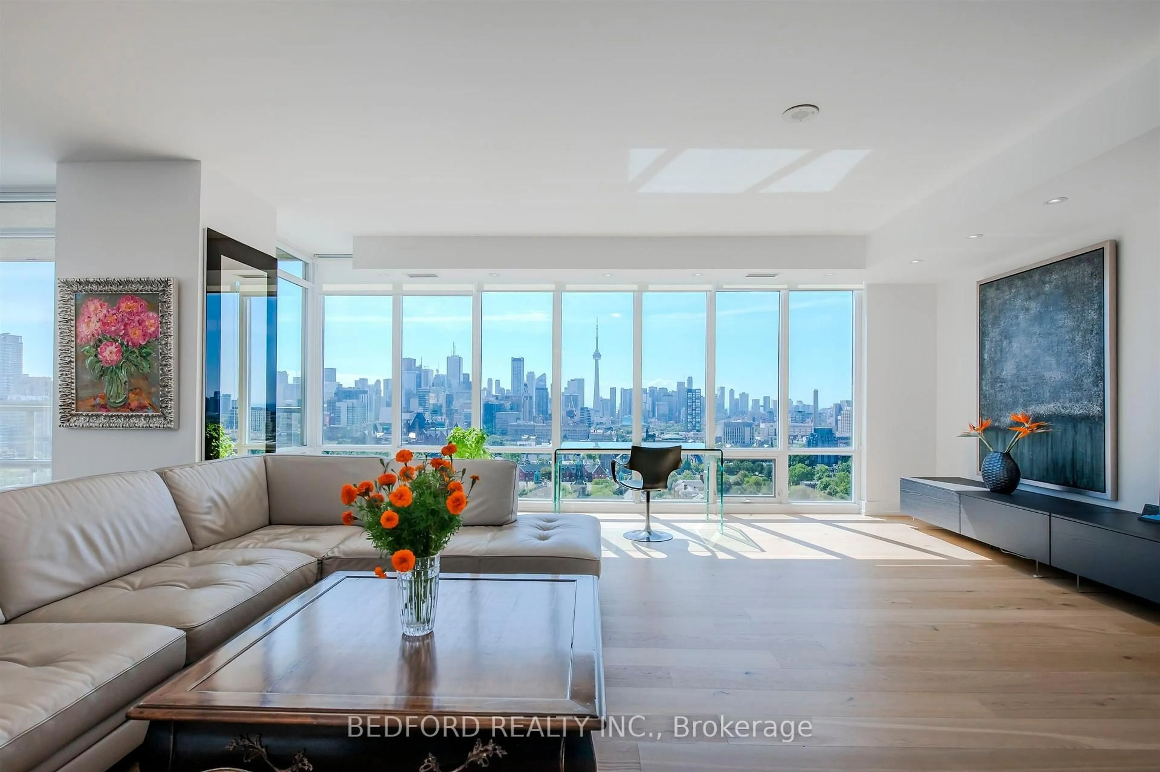 Living room with furniture, unknown for 1 Bedford Rd #2001, Toronto Ontario M5R 2B5