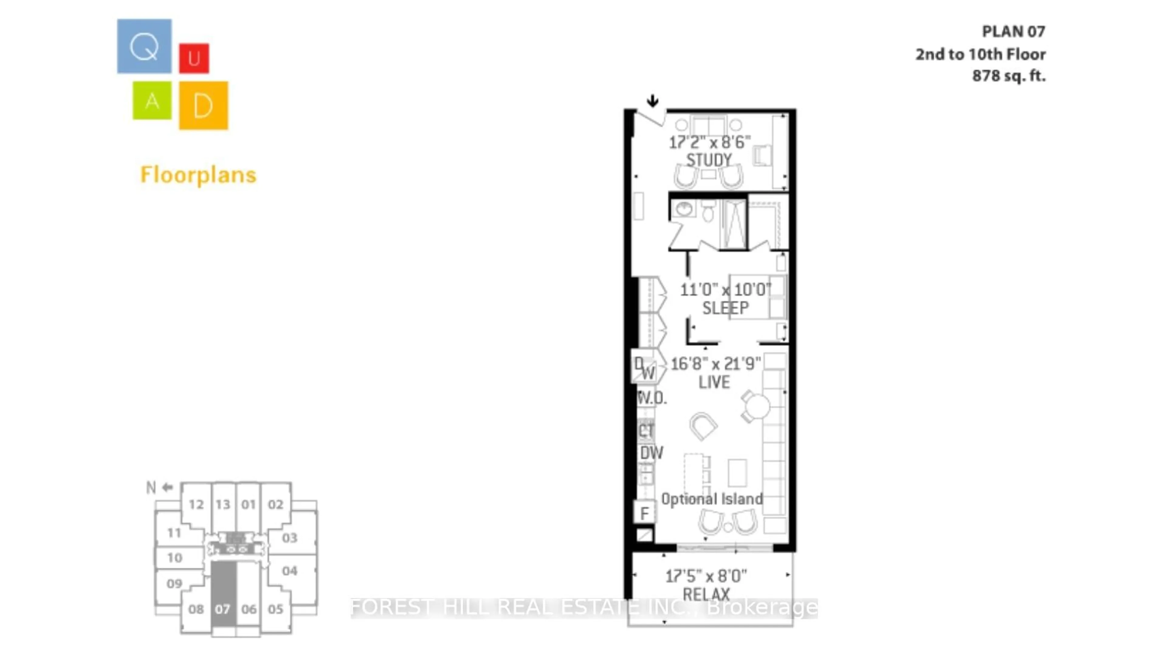 Floor plan for 23 Brant St #207, Toronto Ontario M5V 2L5