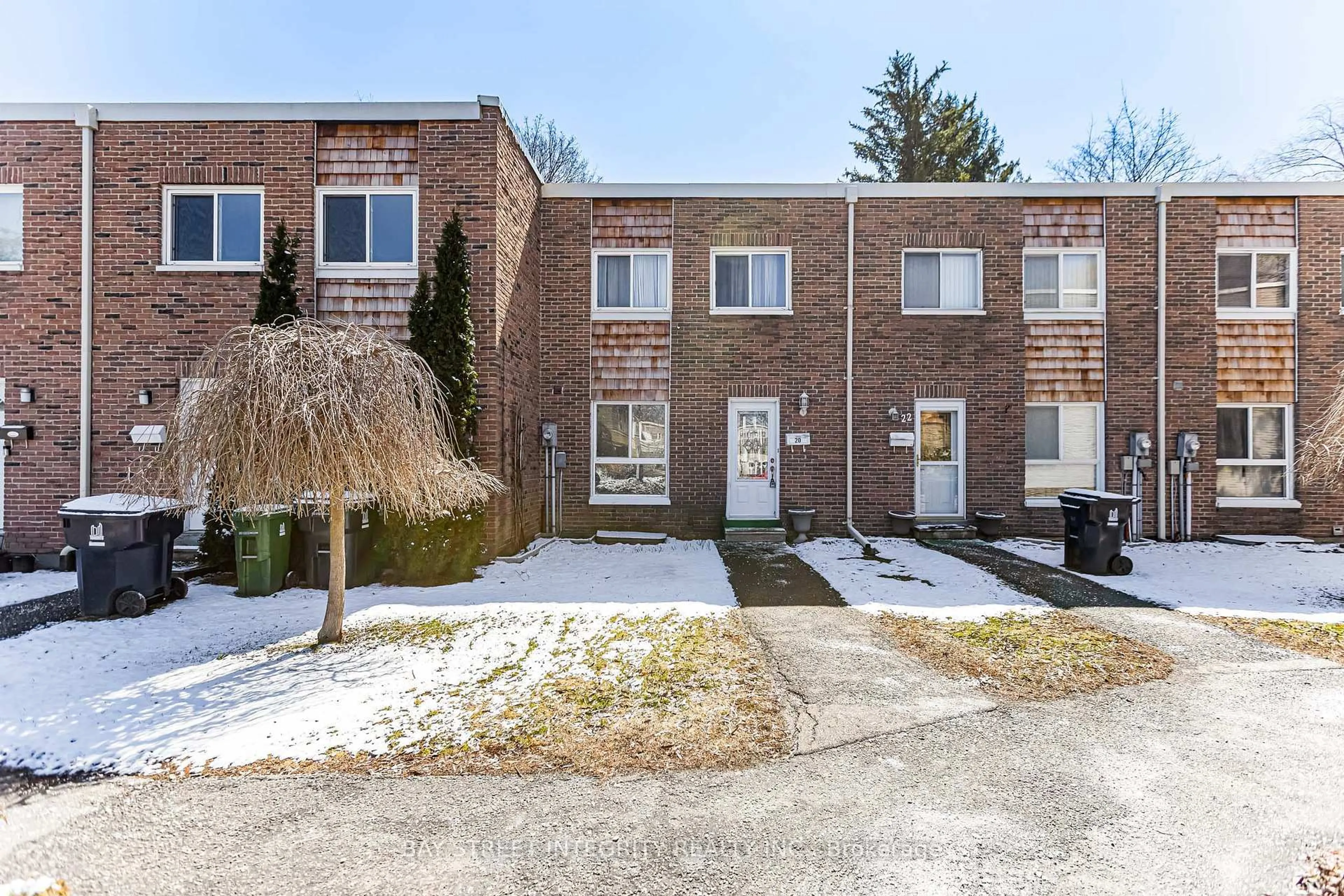 Home with brick exterior material, street for 20 Elsa Vine Way, Toronto Ontario M2J 4H9