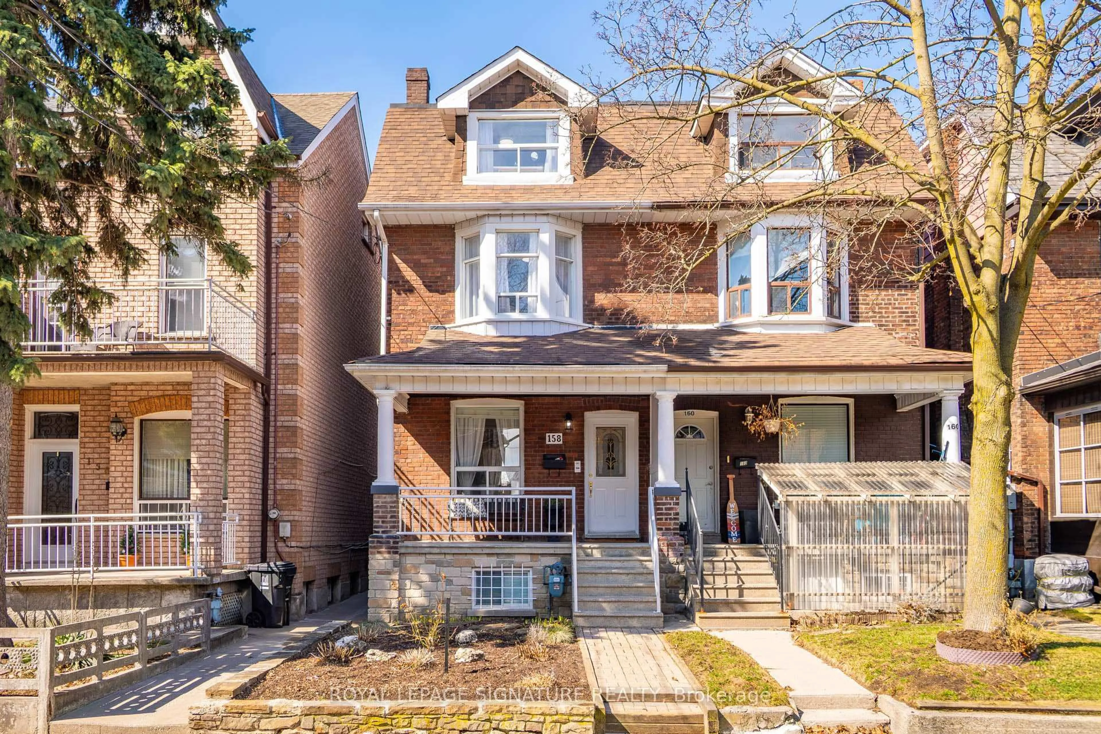 Home with brick exterior material, street for 158 Margueretta St, Toronto Ontario M6H 3S3