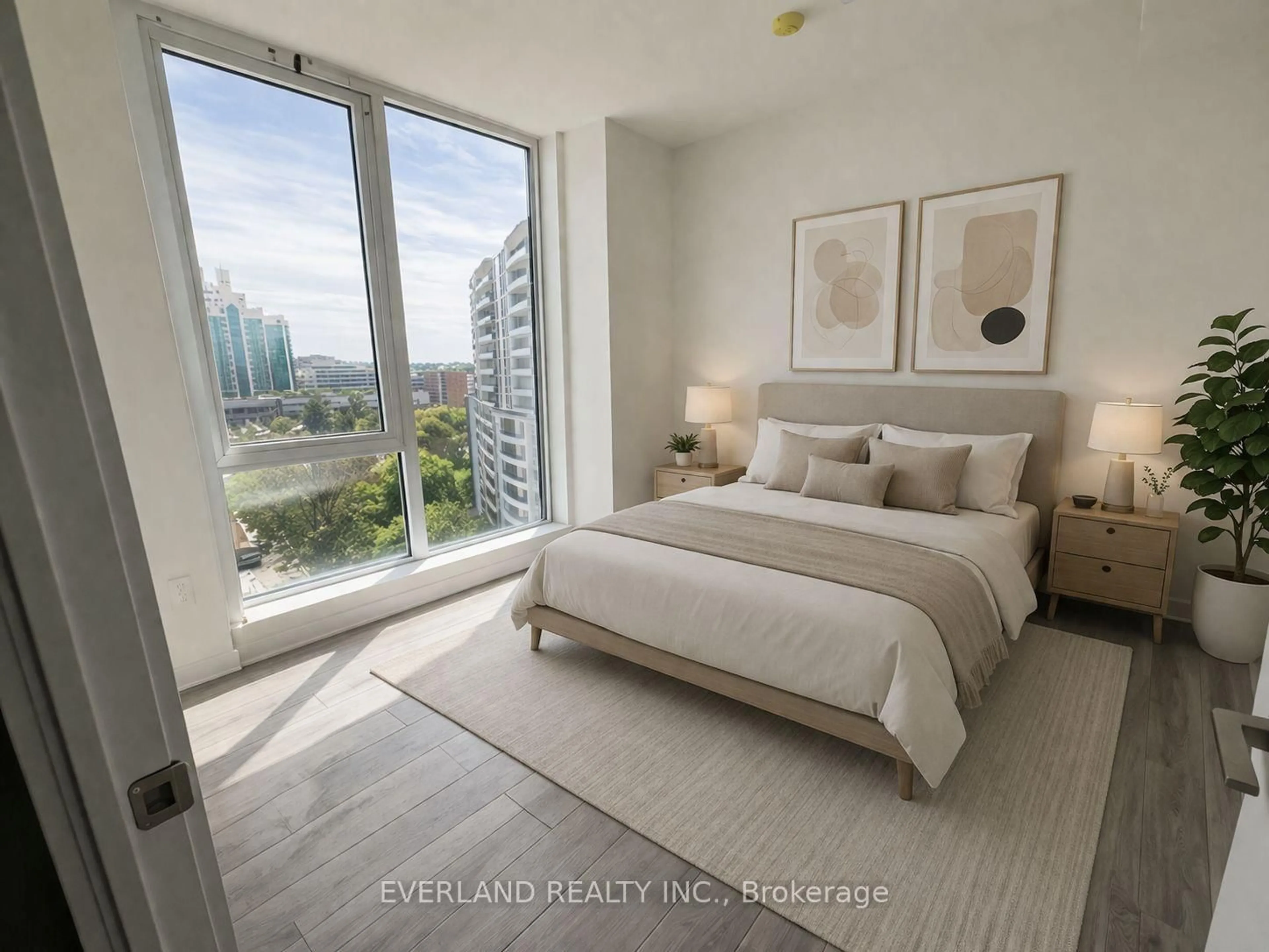 Bedroom with bed, unknown for 15 Ellerslie Ave #905, Toronto Ontario M2N 0L7